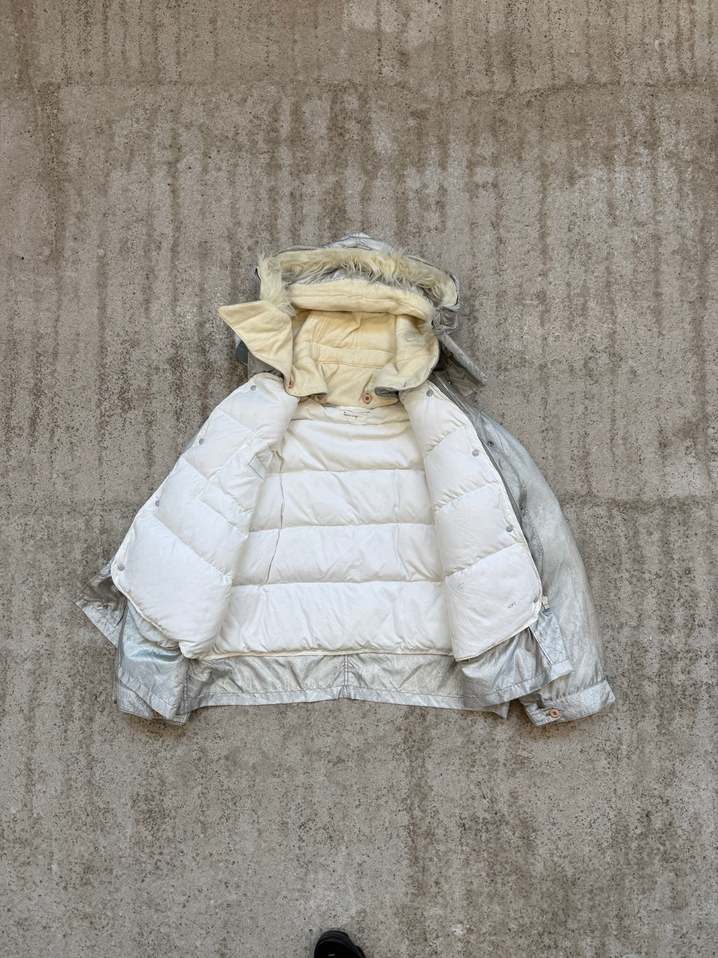 1998 Helmut Lang Silver Eskimo Parka (complete)