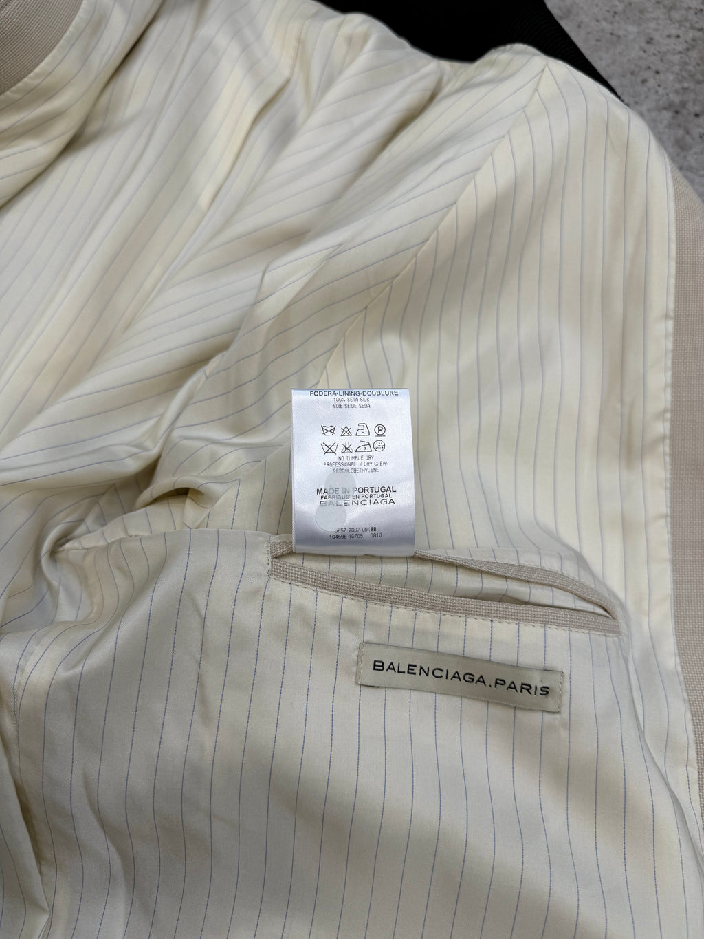 2007 Balenciaga by Nicolas Ghesquière Wool Track Jacket