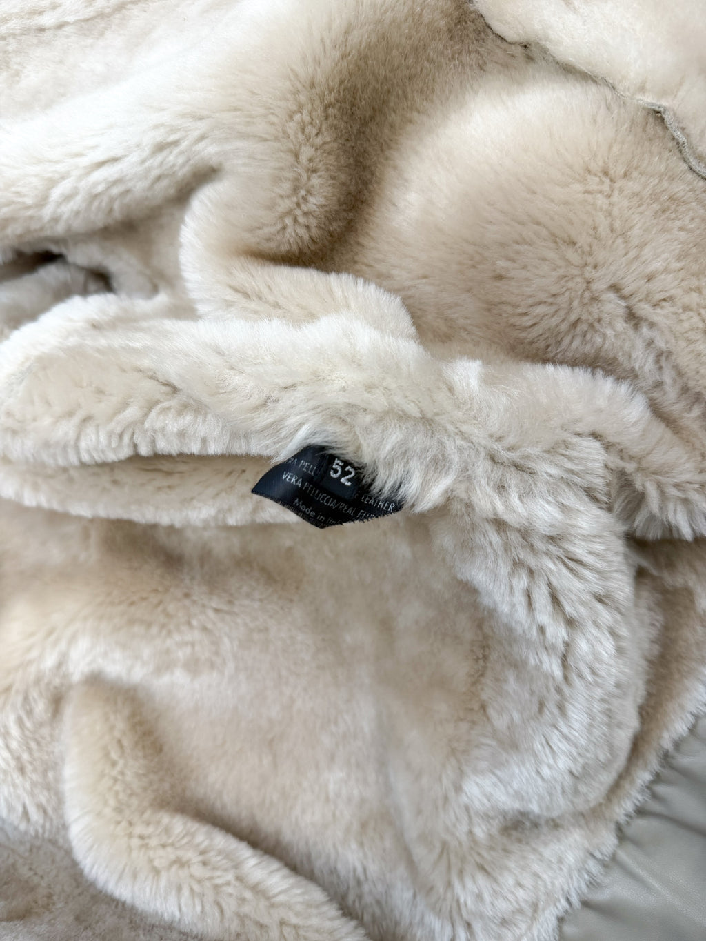 AW2002 Gucci by Tom Ford WW2 shearling flight jacket with fox collar.