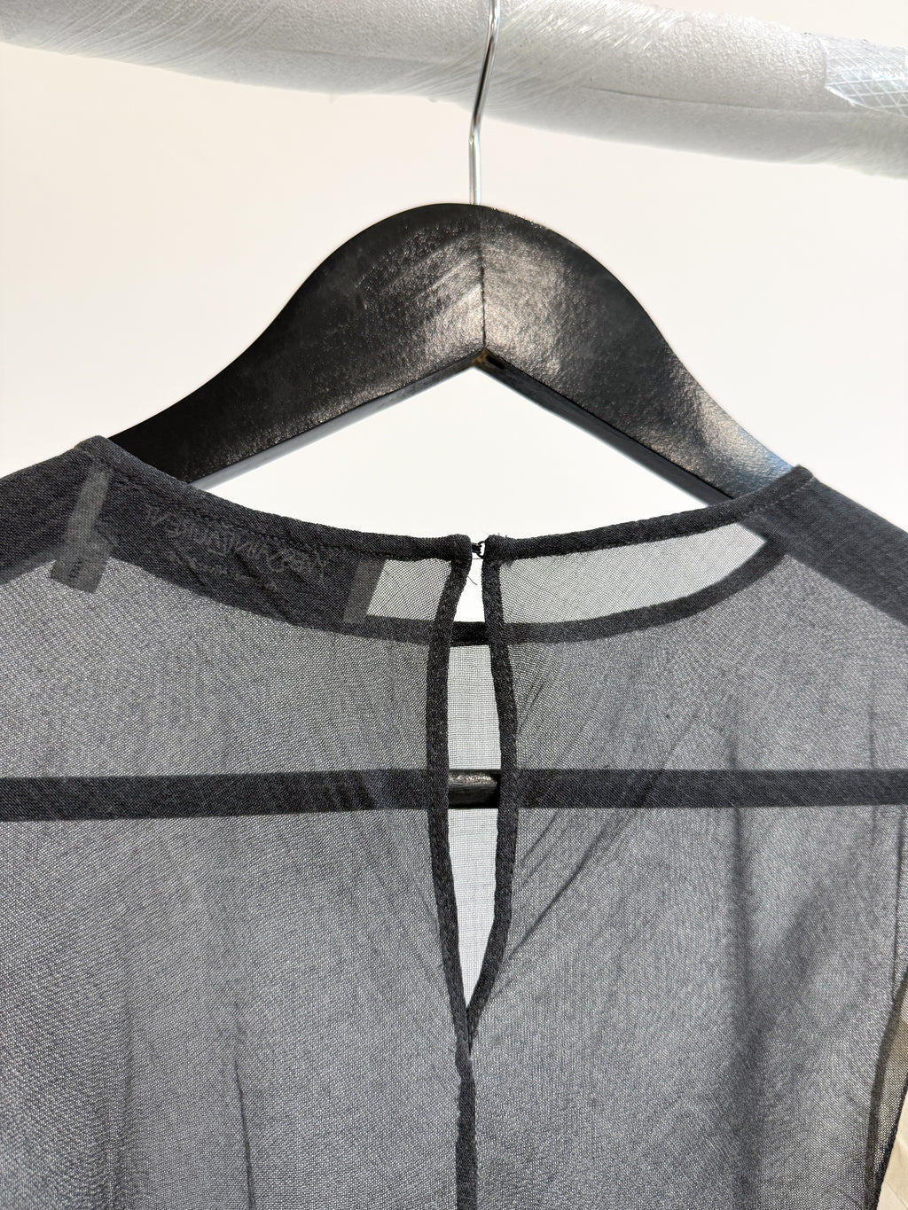 AW2009 Yves Saint Laurent by Stefano Pilati Sheer Silk Top