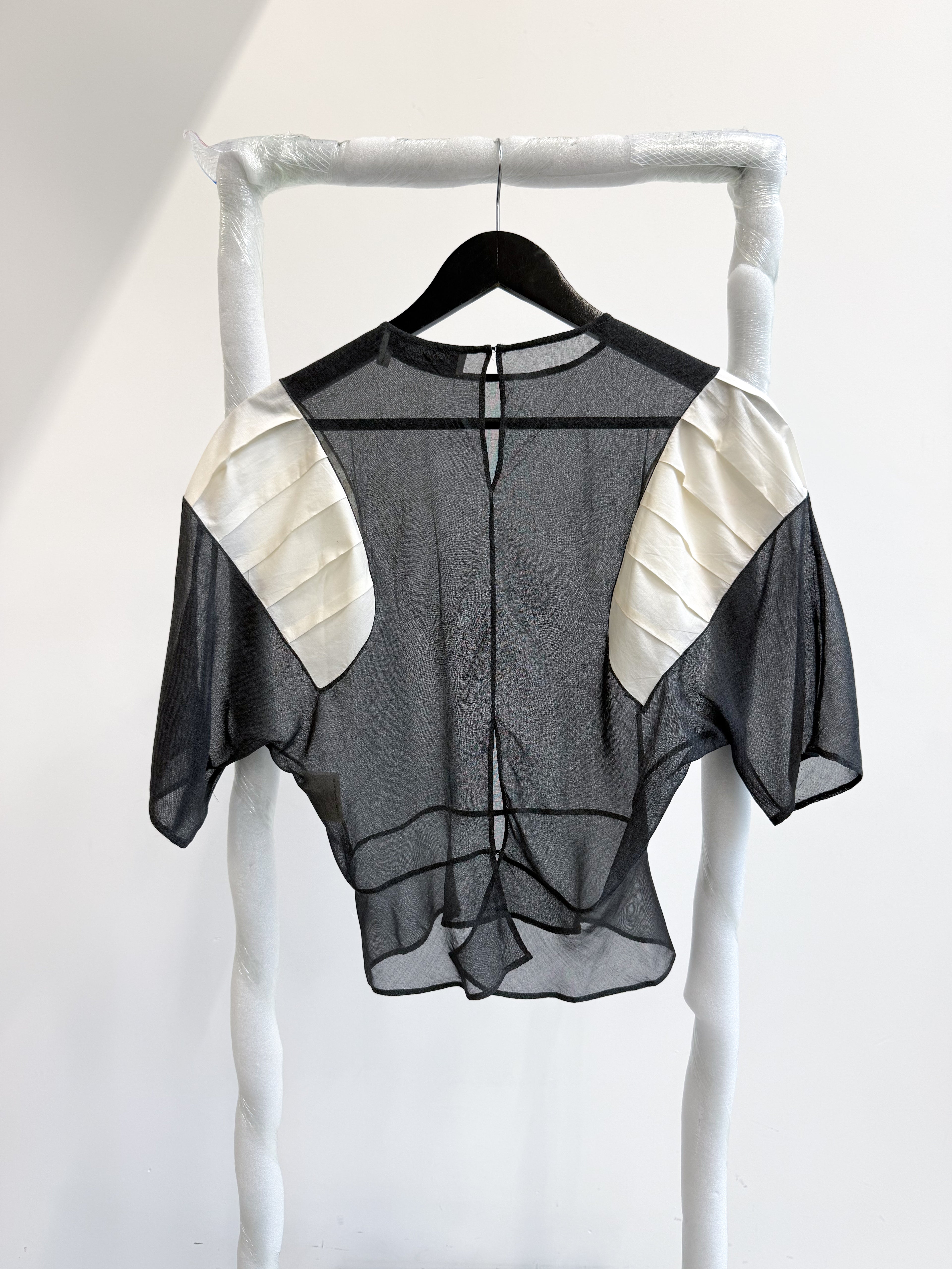 AW2009 Yves Saint Laurent by Stefano Pilati Sheer Silk Top
