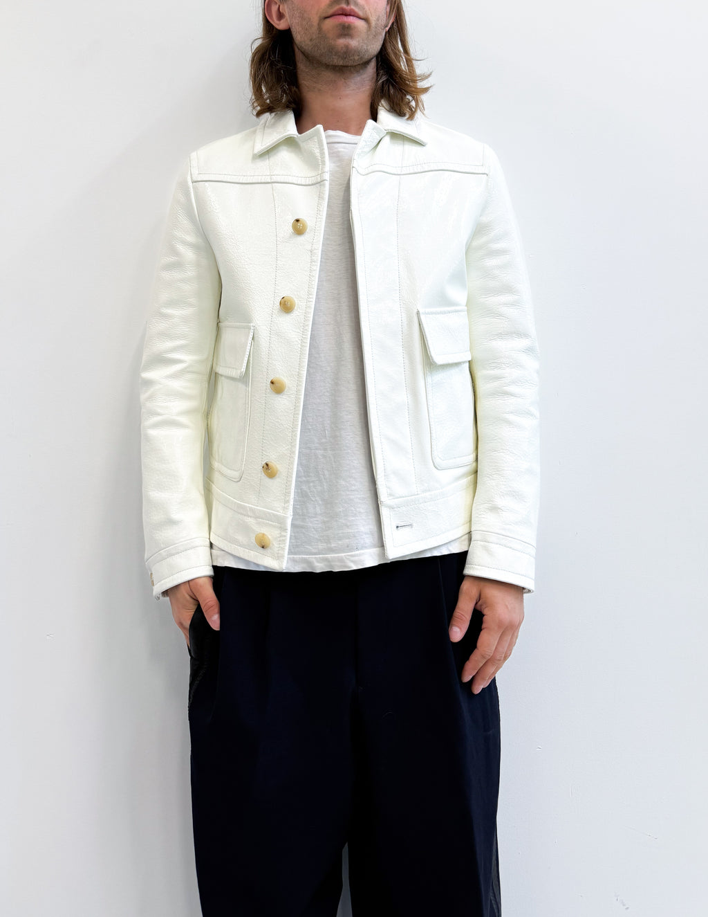 2001 Gucci by Tom Ford Patent Leather Jacket