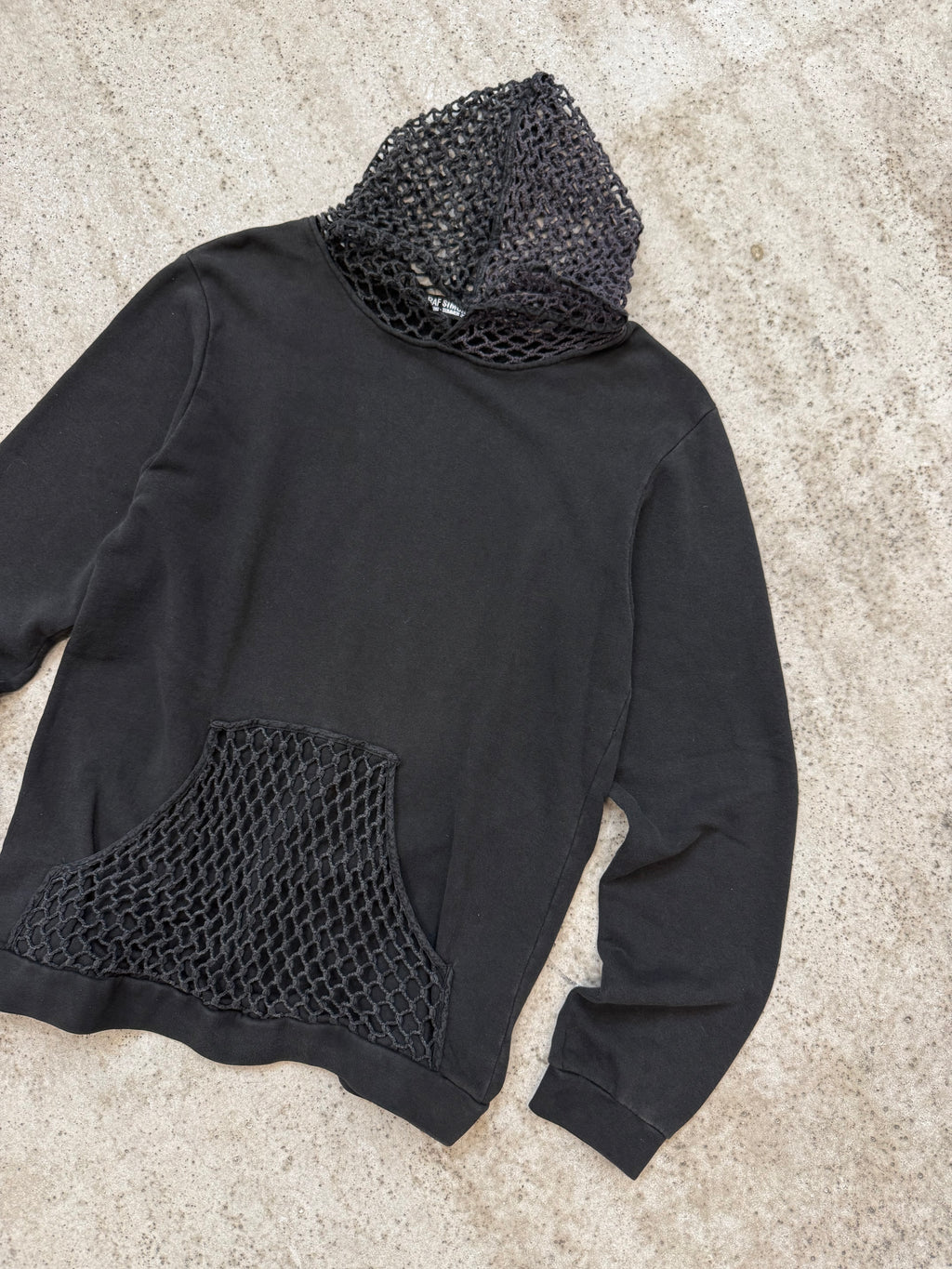 SS2003 Raf Simons 'Consumed' Fishnet Hoodie