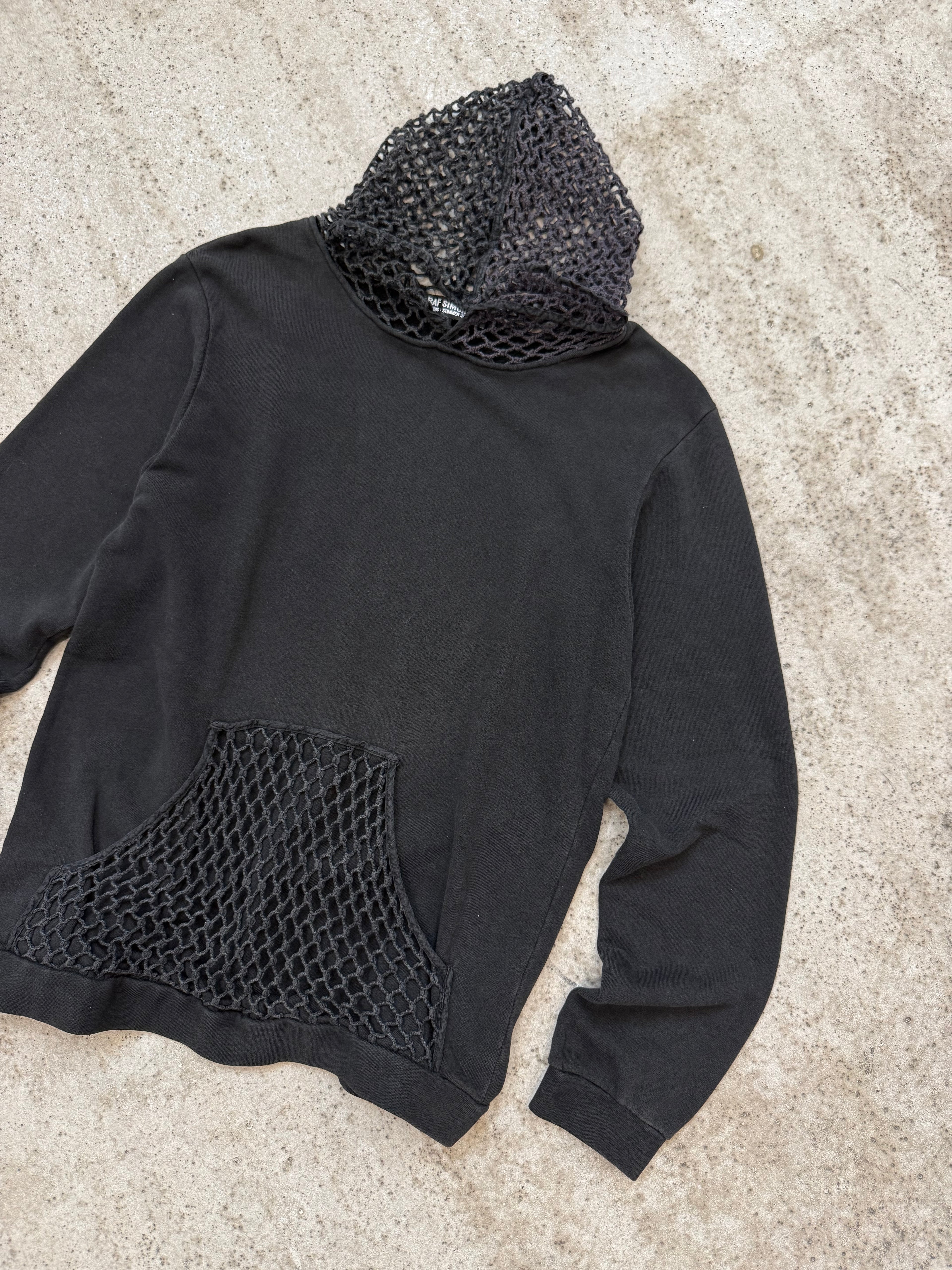 SS2003 Raf Simons 'Consumed' Fishnet Hoodie