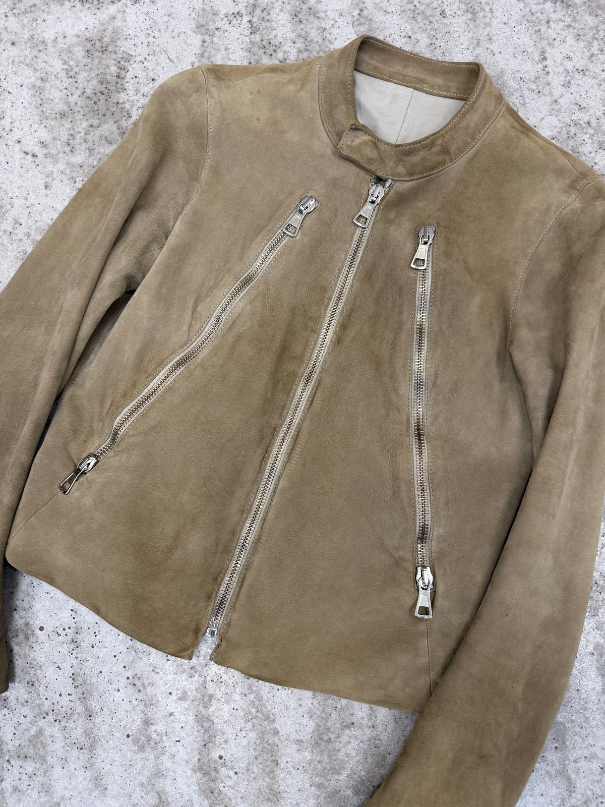 AW2005 Martin Margiela Women’s 5-Zip Suede Jacket