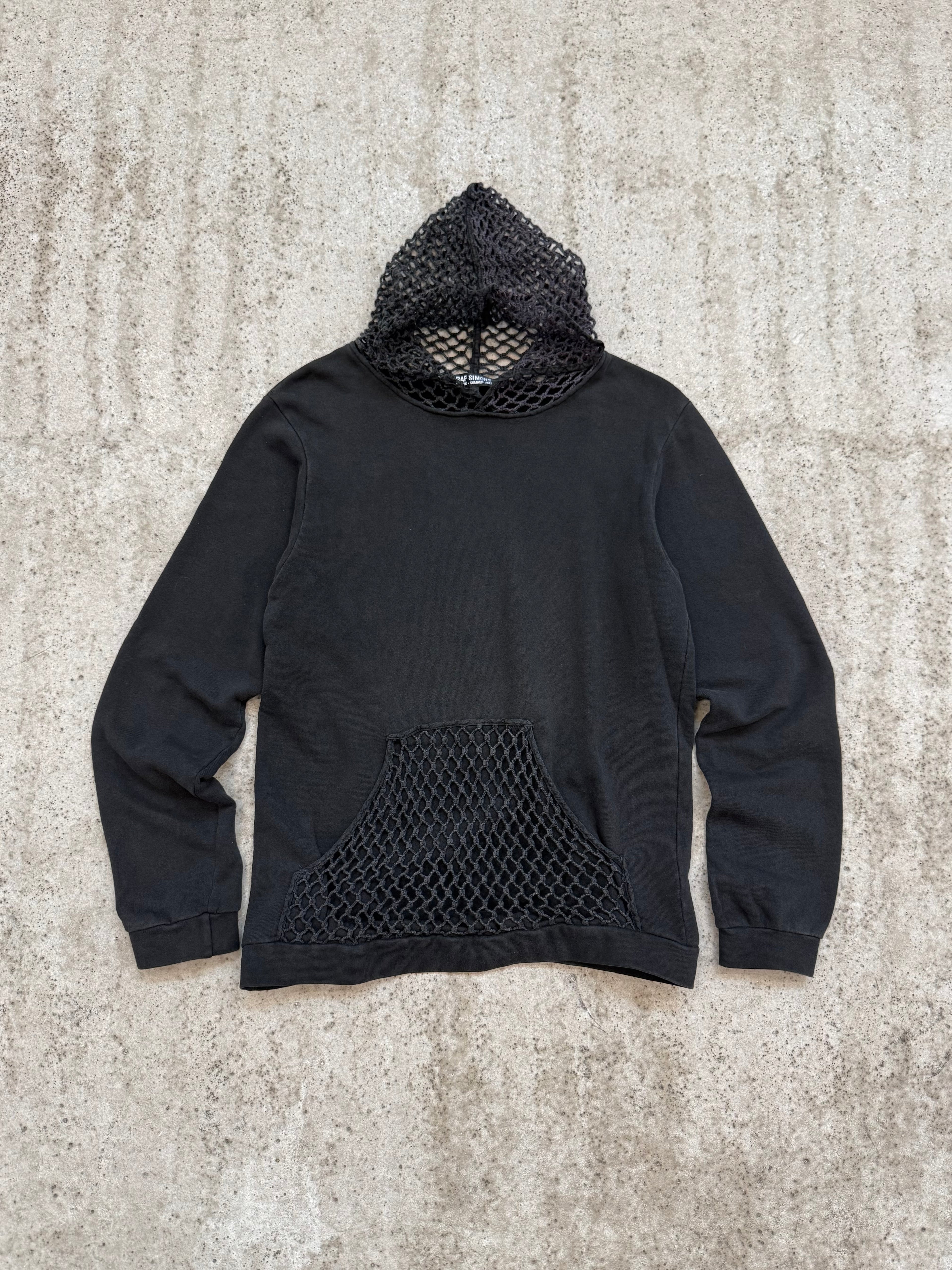 SS2003 Raf Simons 'Consumed' Fishnet Hoodie