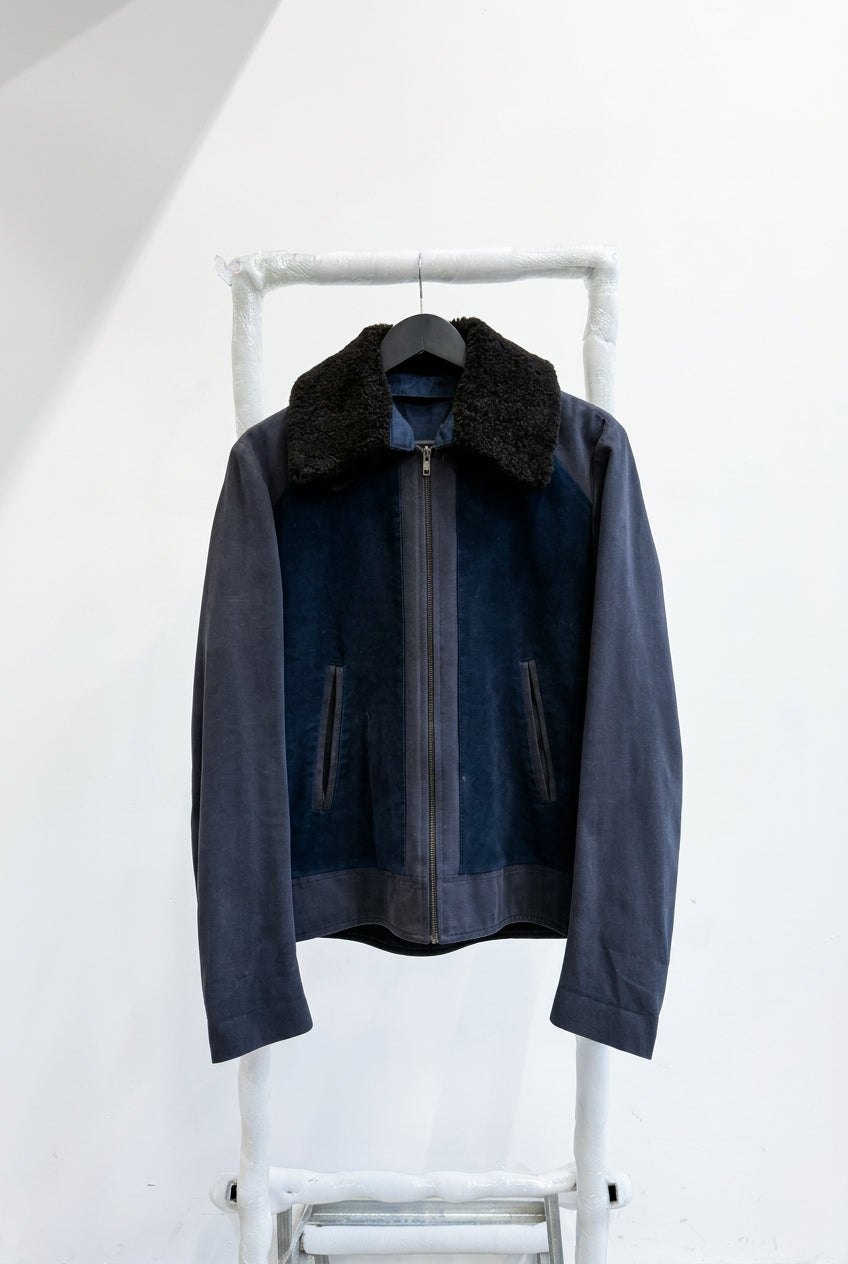 AW2008 Martin Margiela Mixed Material Flight Jacket