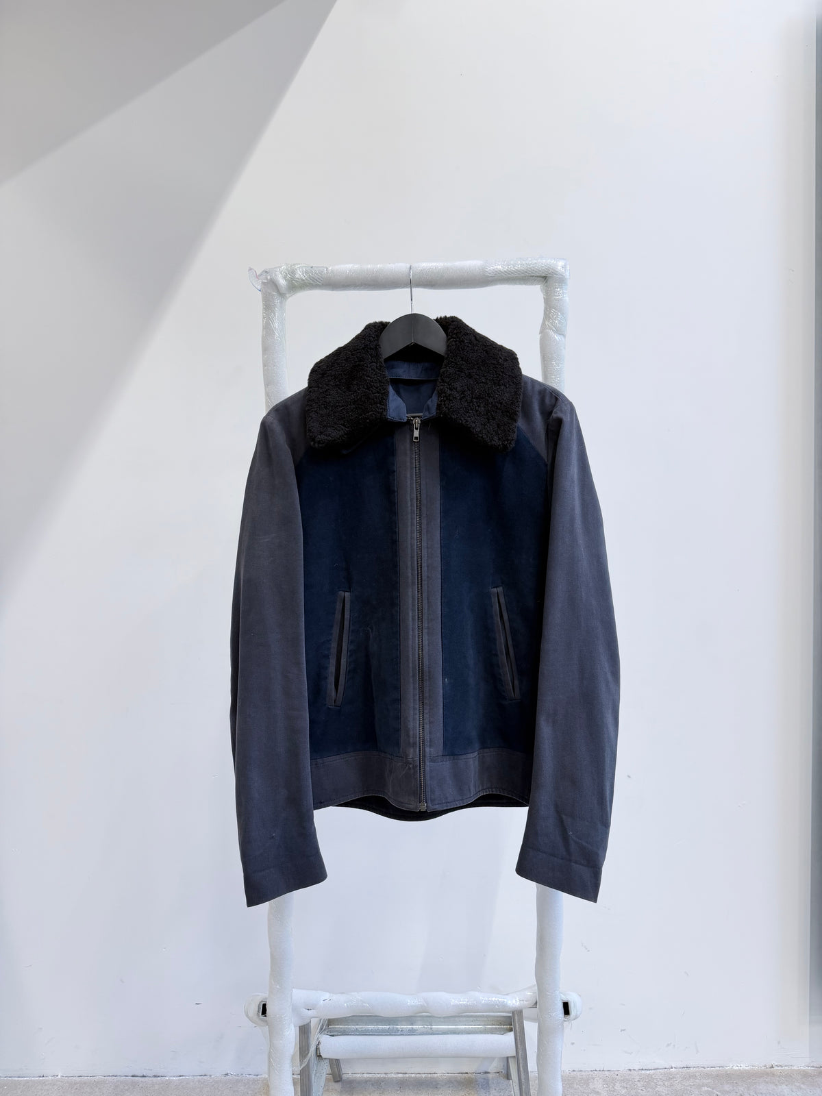 AW2008 Martin Margiela Mixed Material Flight Jacket