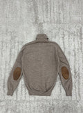 1999 Martin Margiela Wool Turtleneck With Leather Elbow Pads