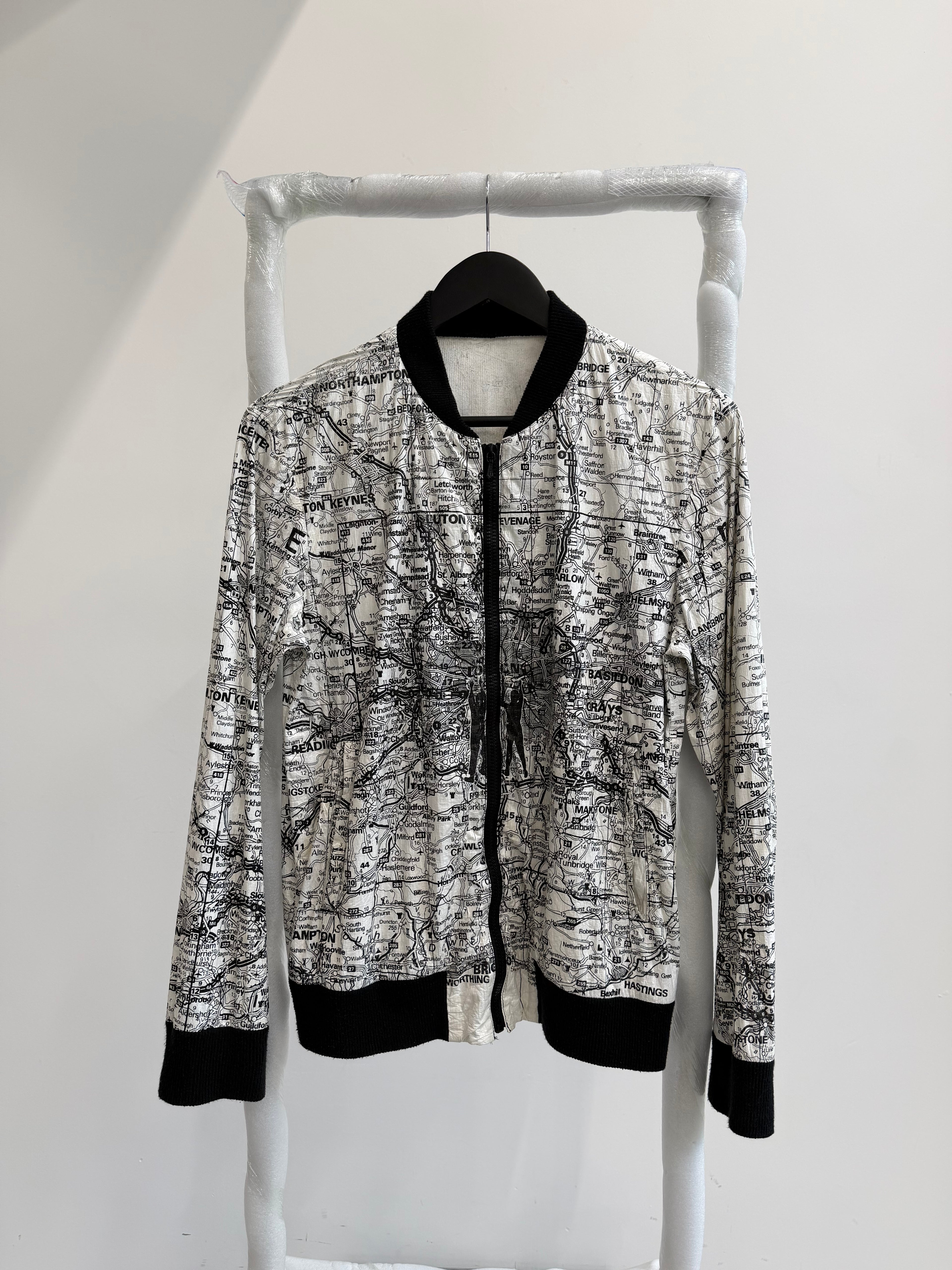 SS2004 Number Nine Polyethylene London Map Light Jacket