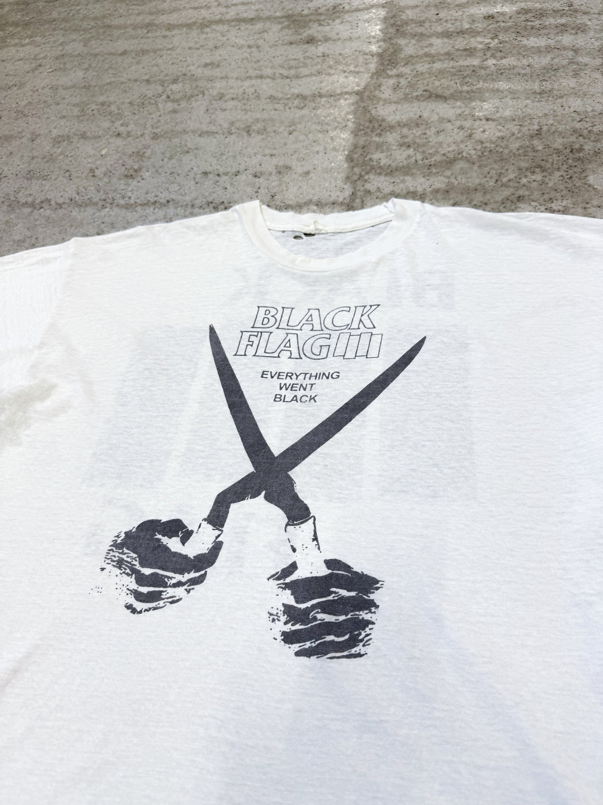 1980's Black Flag 'Everything Went Black' Short-Sleeve Shirt