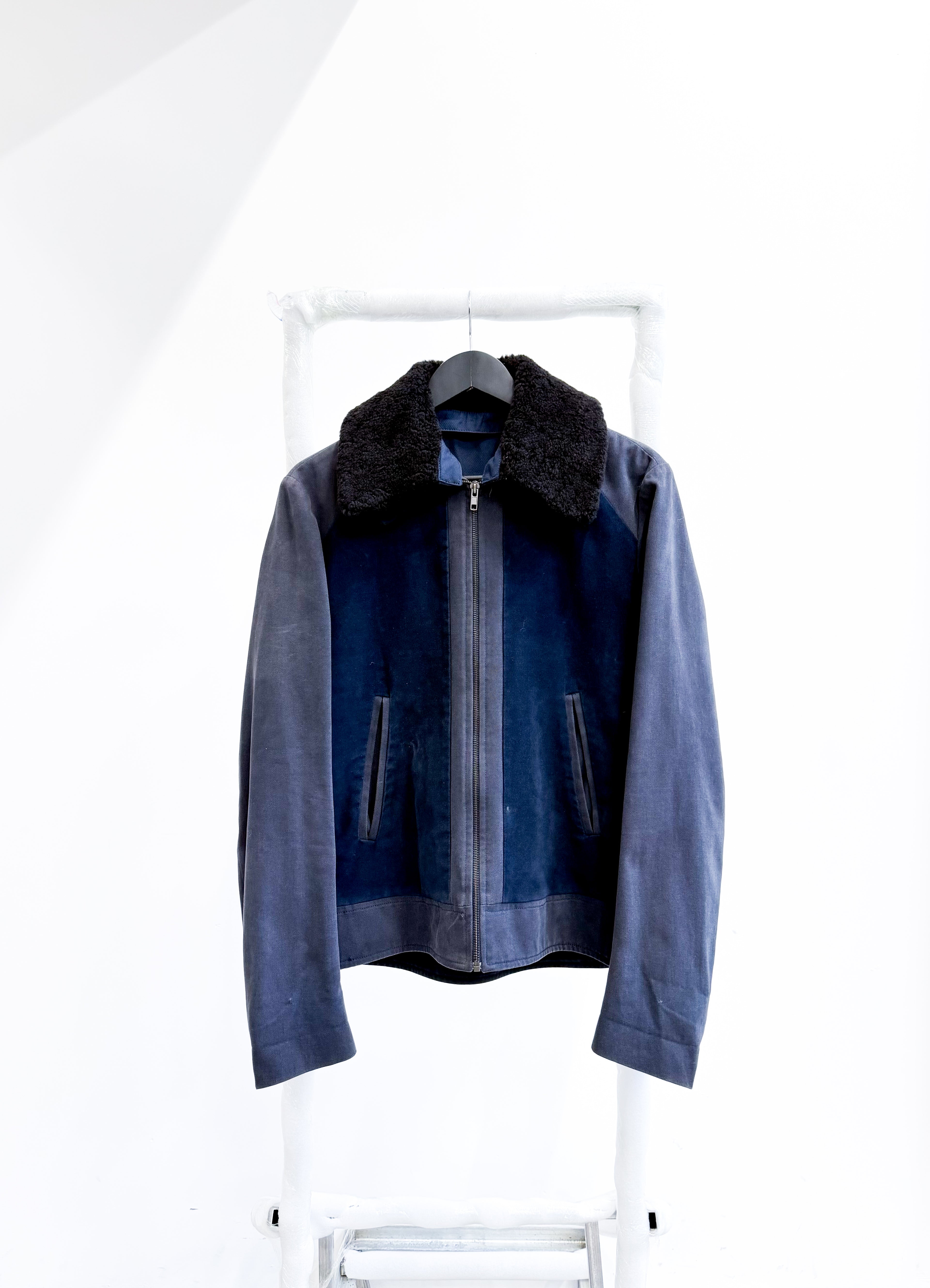 AW2008 Martin Margiela Mixed Material Flight Jacket