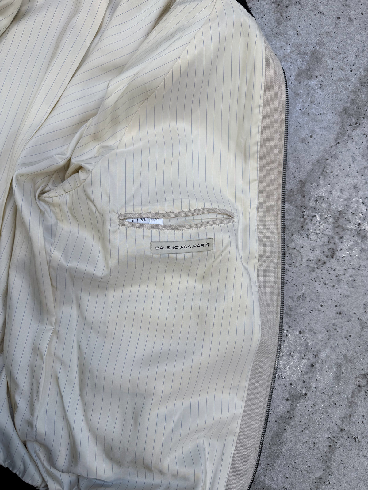 2007 Balenciaga by Nicolas Ghesquière Wool Track Jacket