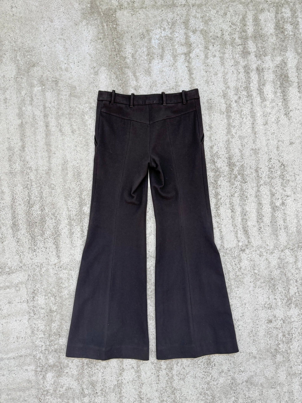 AW2001 Alexander McQueen Flare Brown Wool Trousers