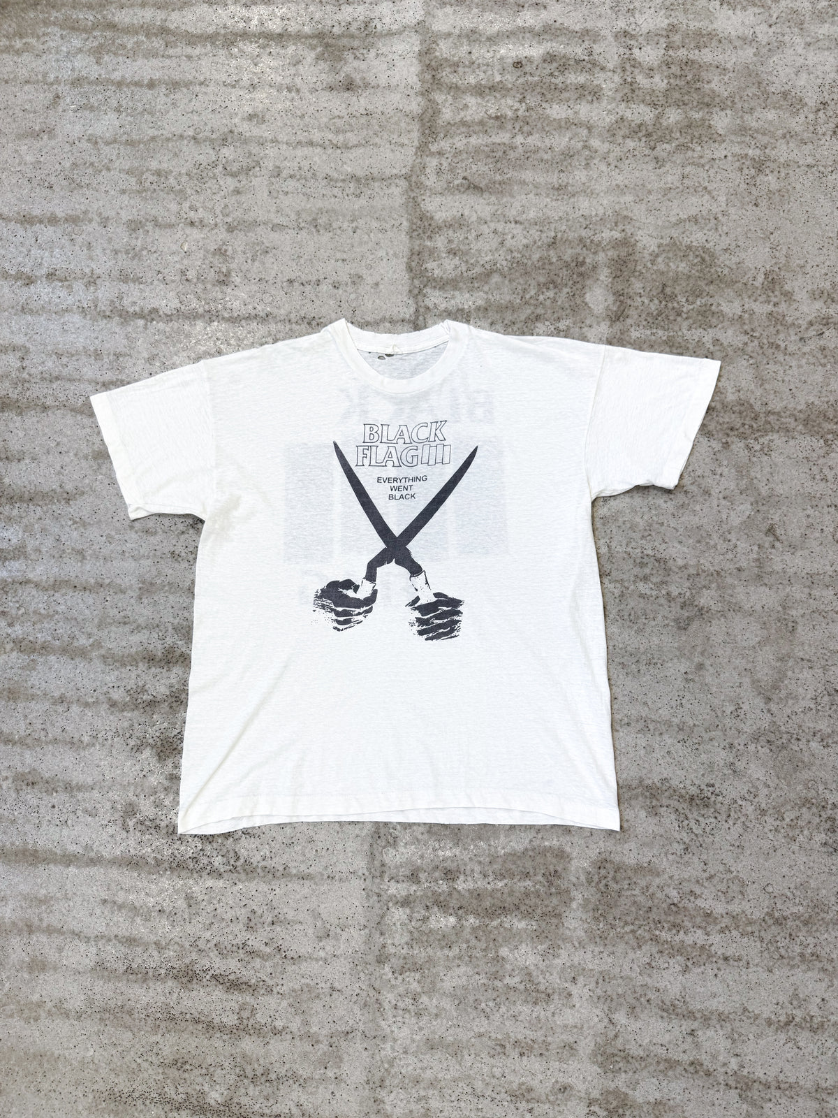 1980's Black Flag 'Everything Went Black' Short-Sleeve Shirt