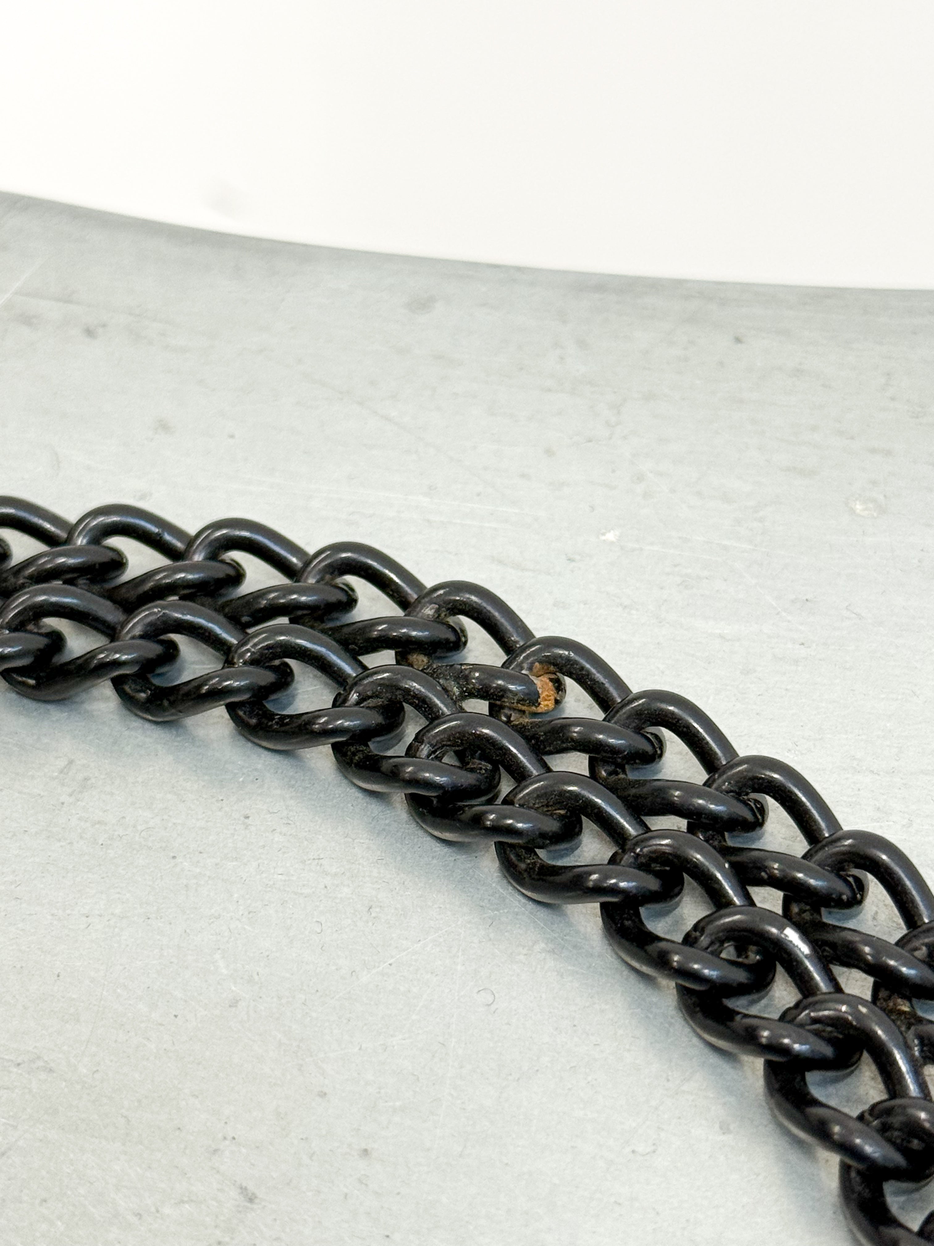 SS2003 Raf Simons 'Consumed' Double Wallet Chain With Skull Charm