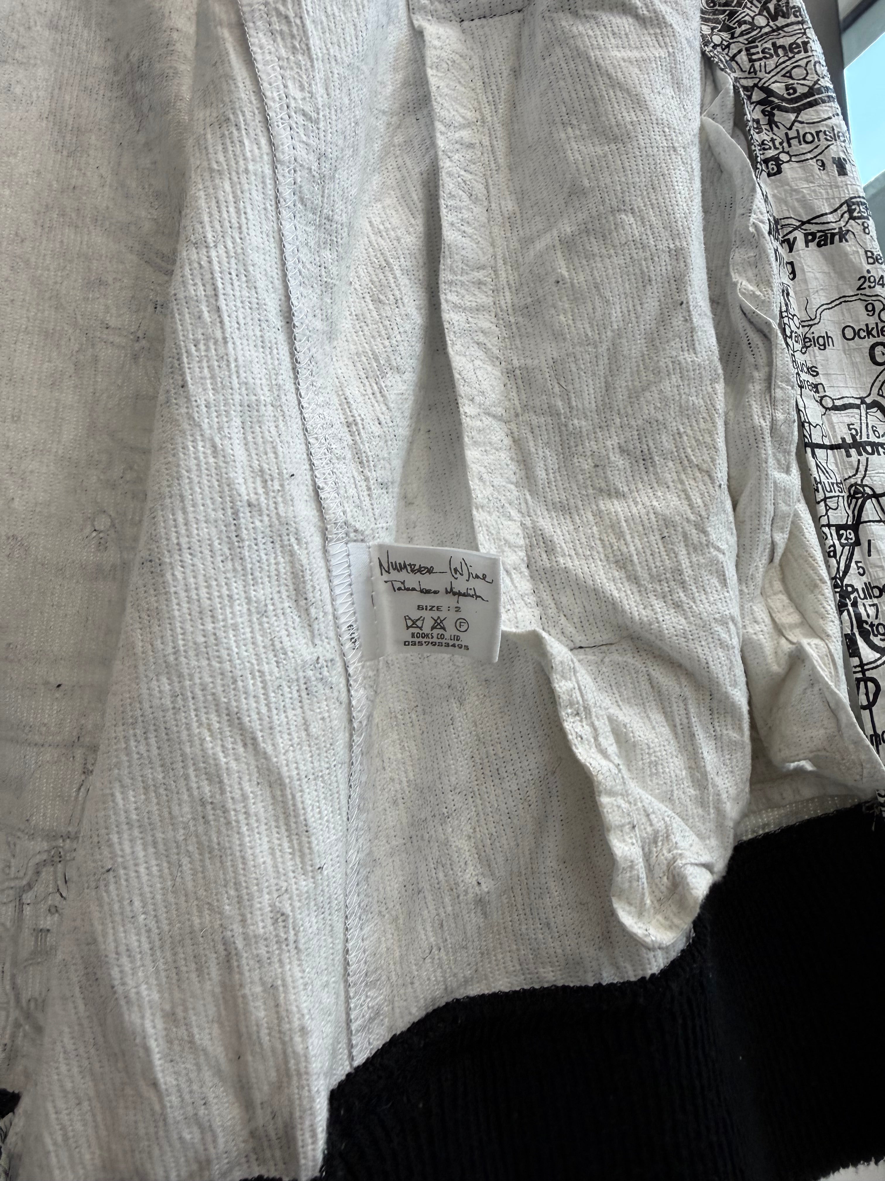 SS2004 Number Nine Polyethylene London Map Light Jacket
