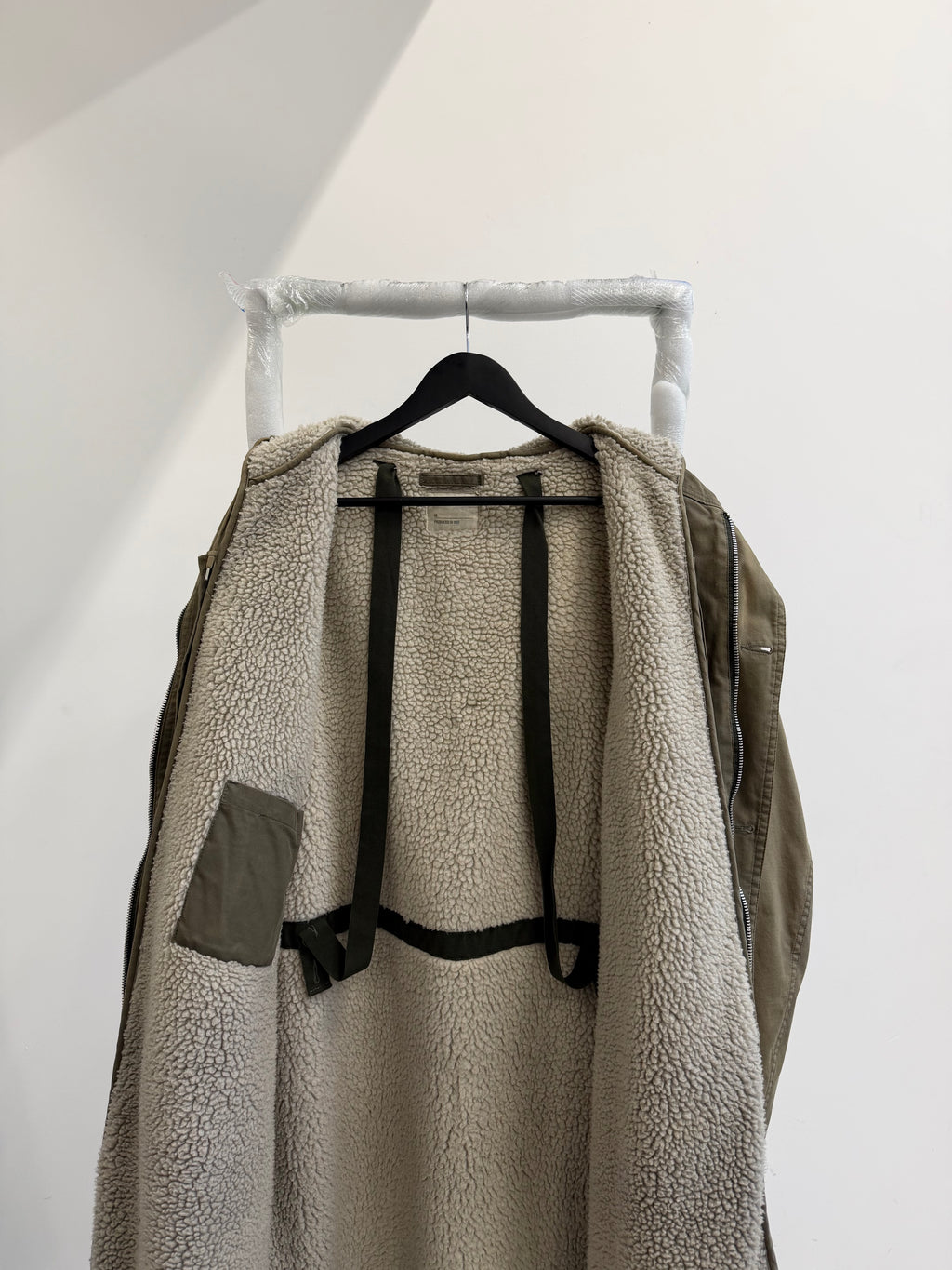 1999 Helmut Lang Deep-Pile Lined Army Parka