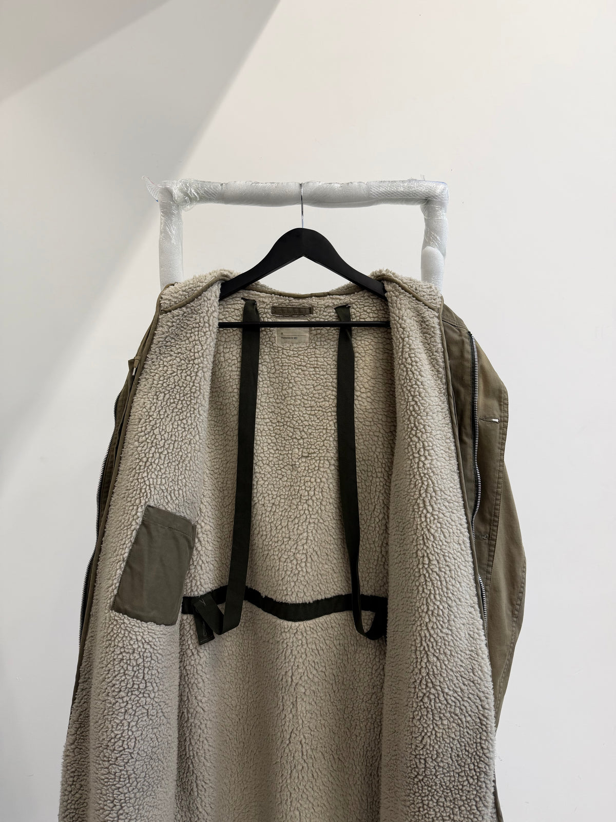 1999 Helmut Lang Deep-Pile Lined Army Parka