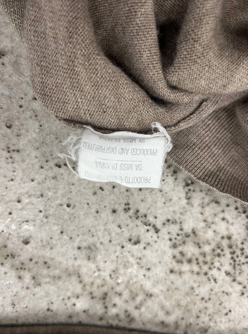 1999 Martin Margiela Wool Turtleneck With Leather Elbow Pads