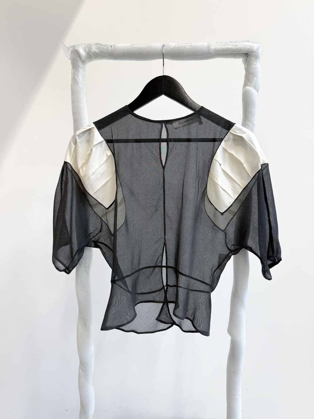 AW2009 Yves Saint Laurent by Stefano Pilati Sheer Silk Top