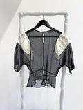 AW2009 Yves Saint Laurent by Stefano Pilati Sheer Silk Top