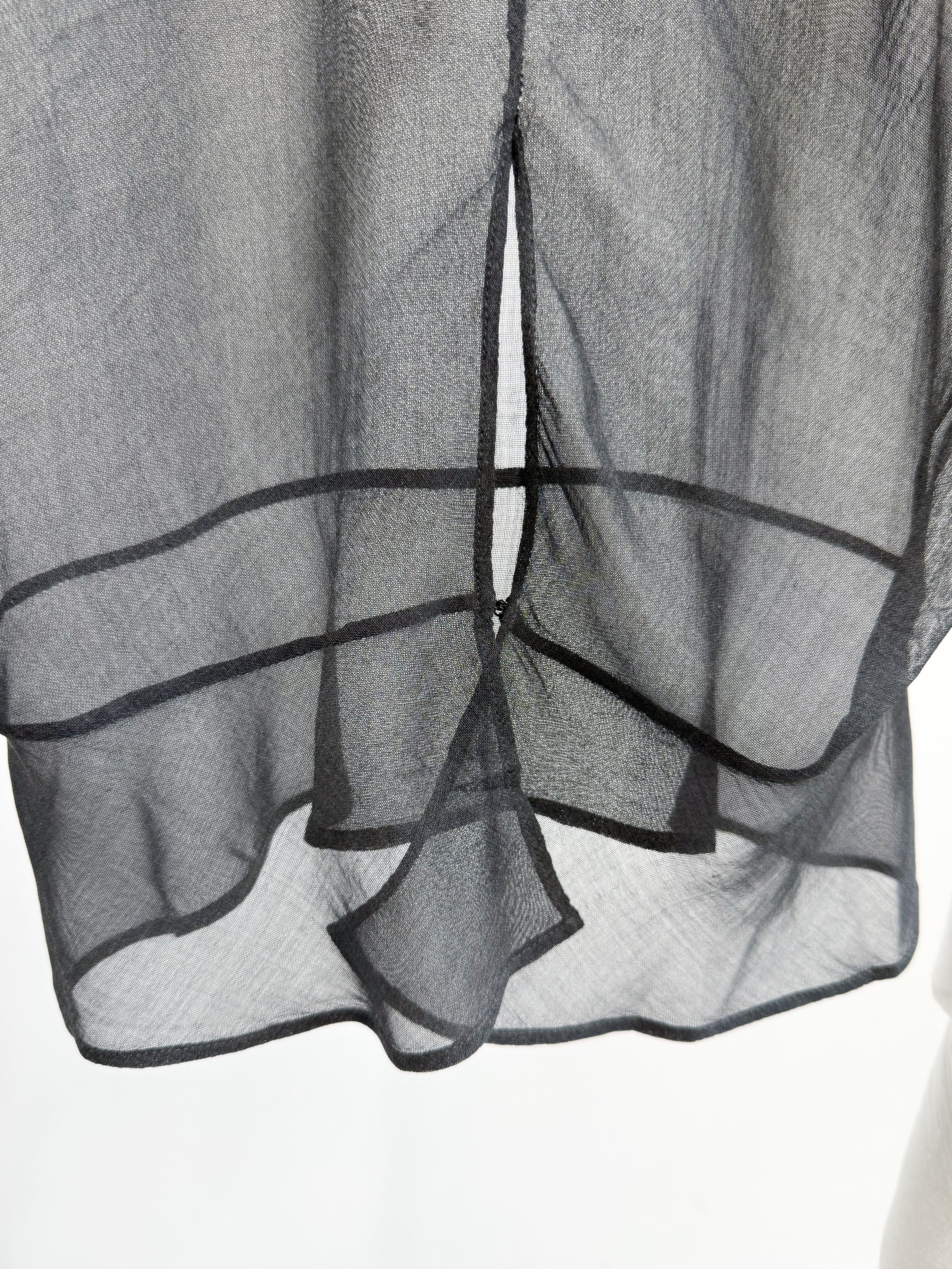 AW2009 Yves Saint Laurent by Stefano Pilati Sheer Silk Top