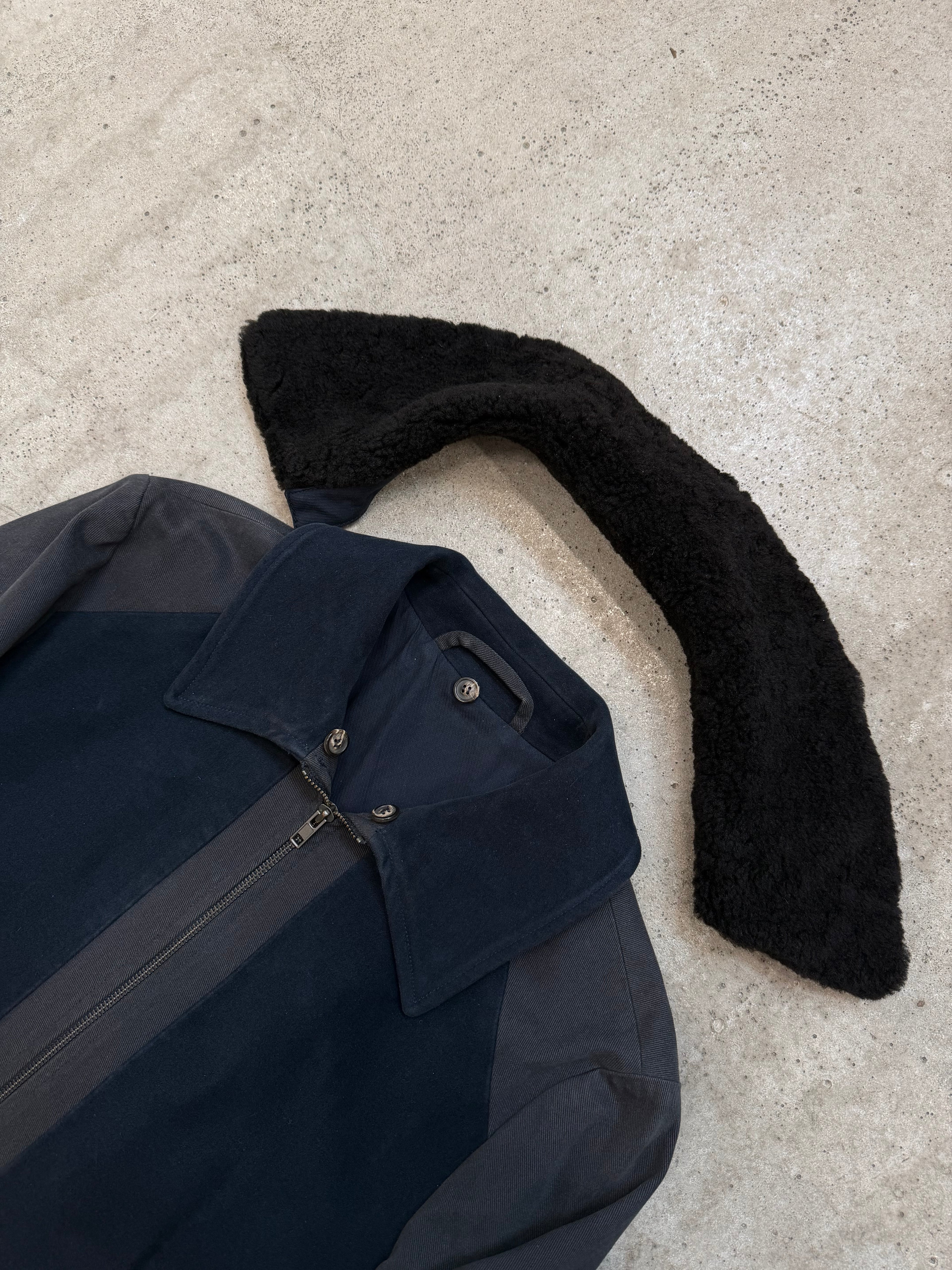 AW2008 Martin Margiela Mixed Material Flight Jacket