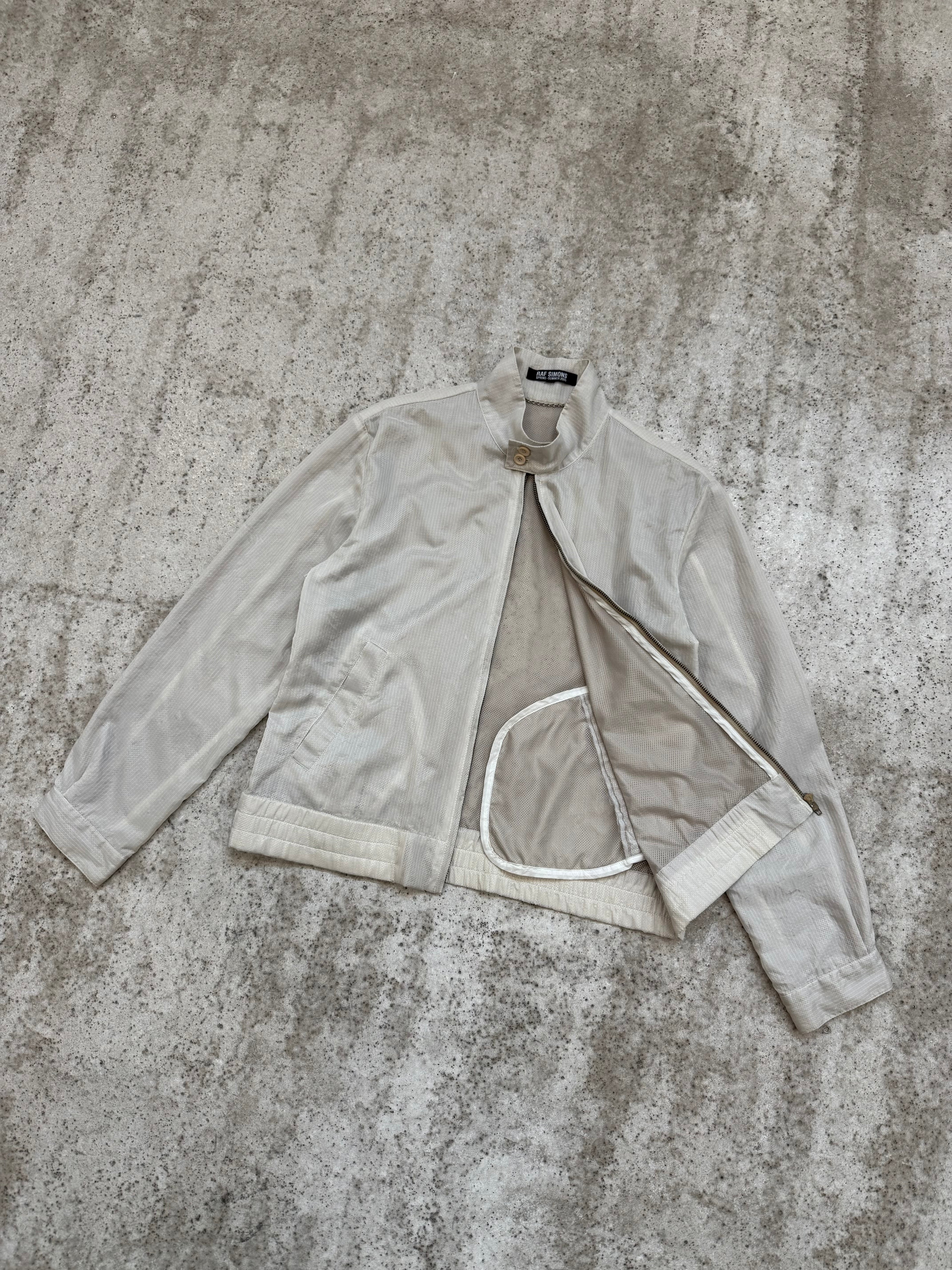 SS2005 Raf Simons Transparent Nylon Harrington Jacket