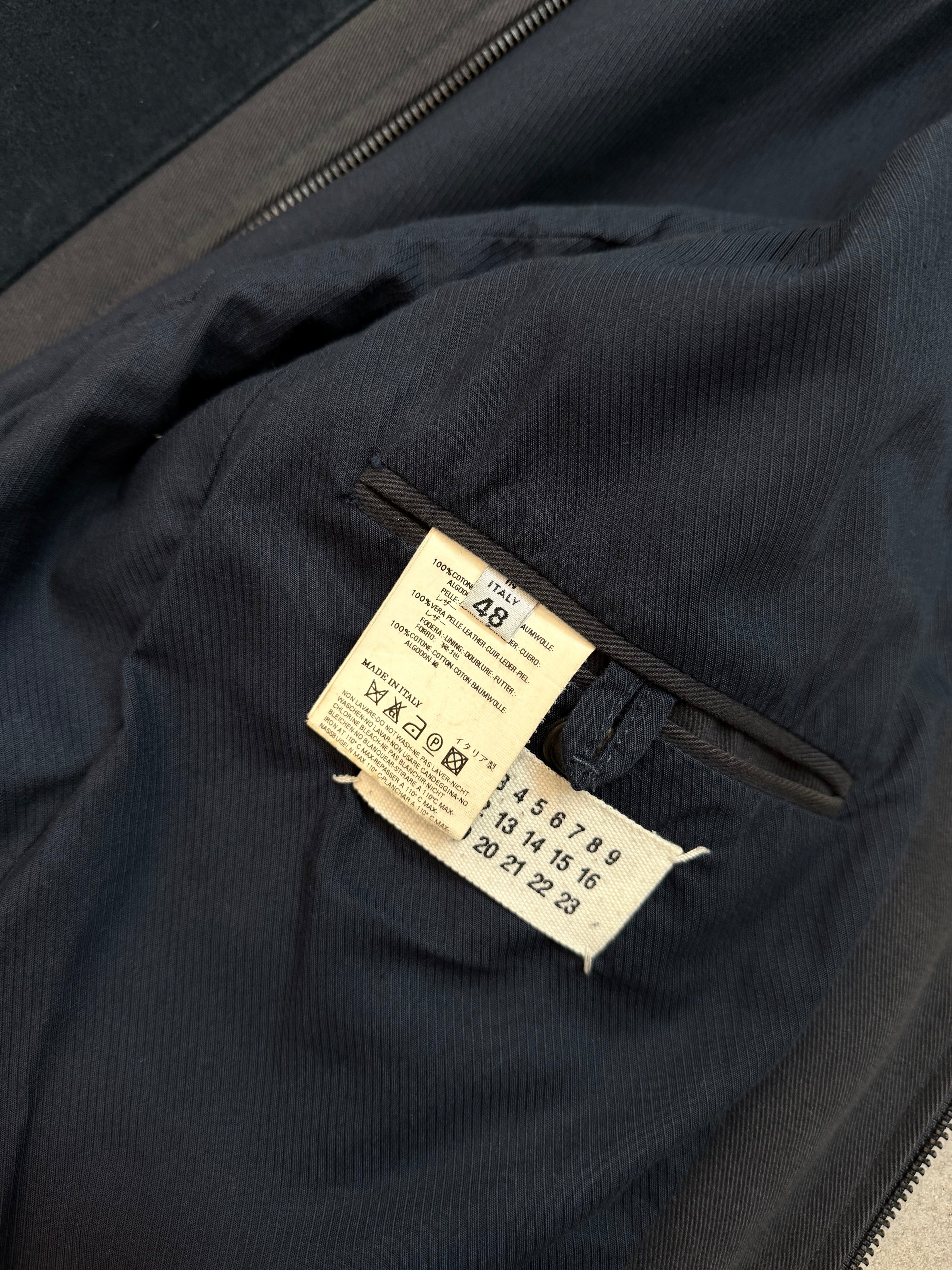 AW2008 Martin Margiela Mixed Material Flight Jacket