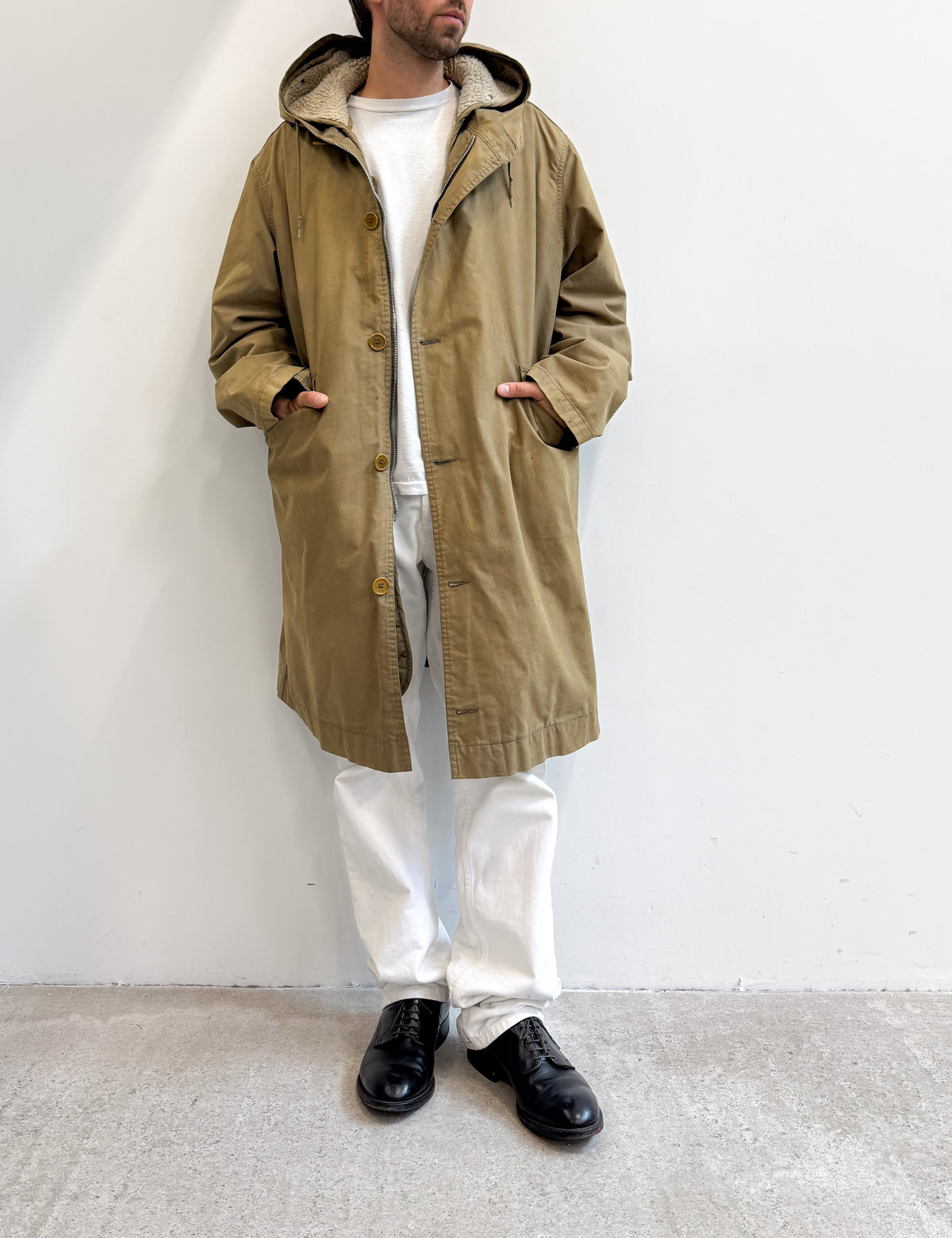 1999 Helmut Lang Deep-Pile Lined Army Parka