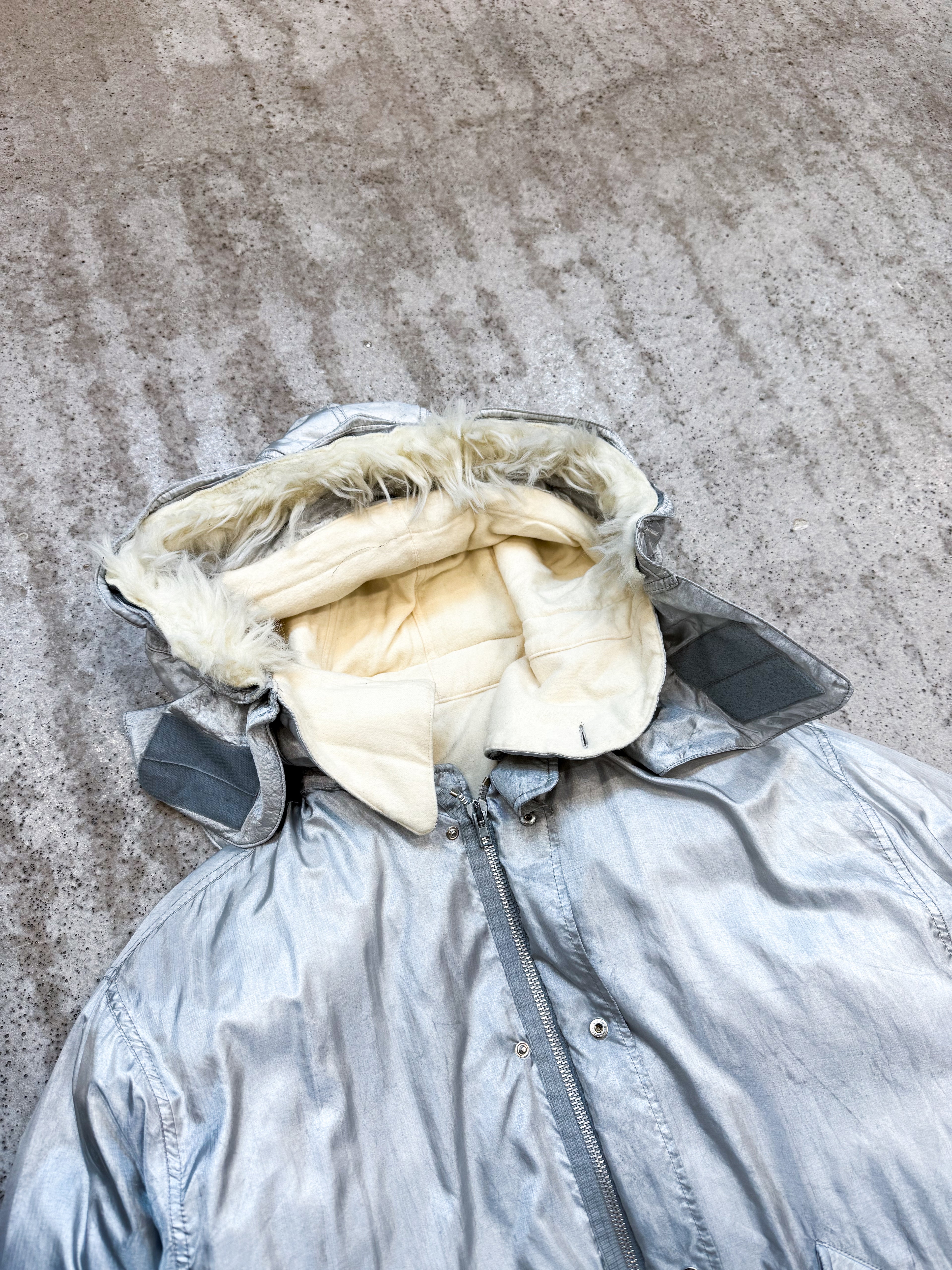 1998 Helmut Lang Silver Eskimo Parka (complete)