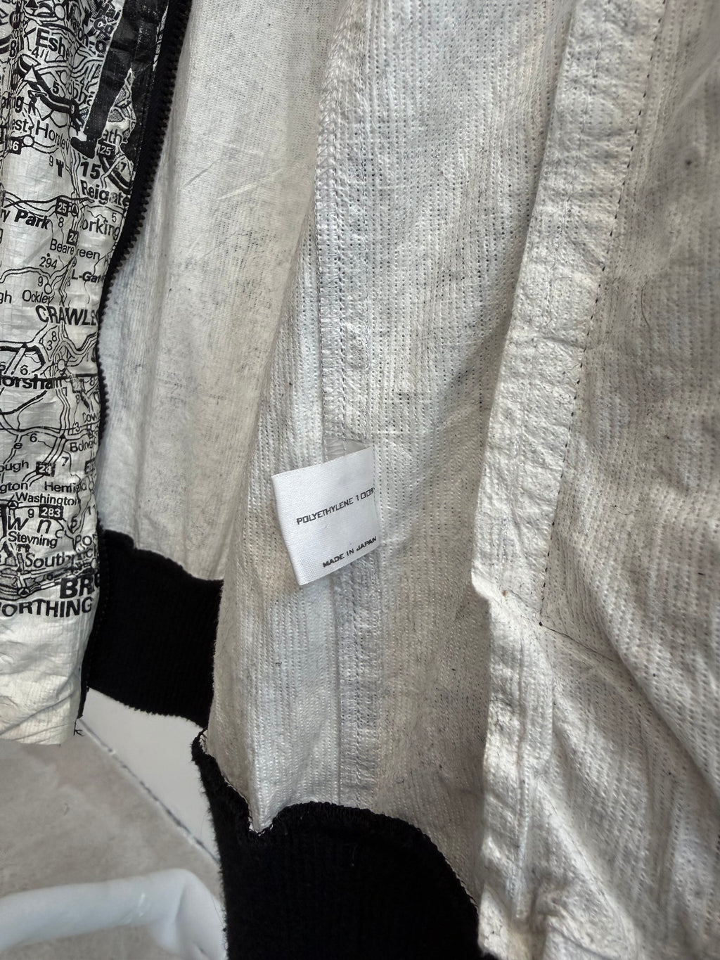 SS2004 Number Nine Polyethylene London Map Light Jacket