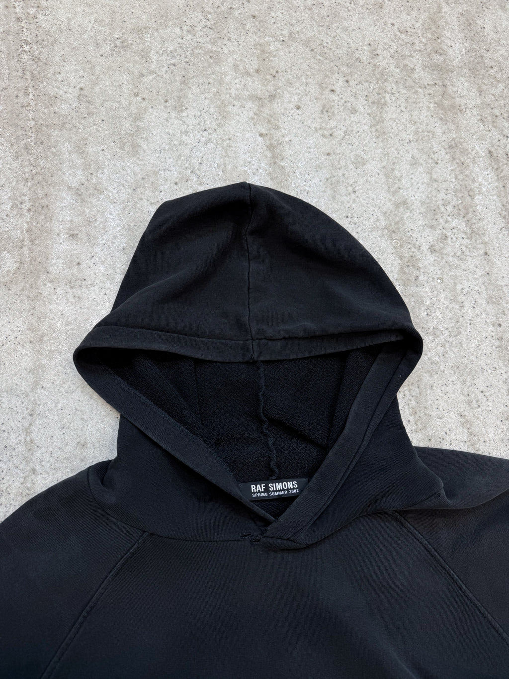 SS2002 Raf Simons 'Terror' Oversize Hoodie With Enzyme Wash