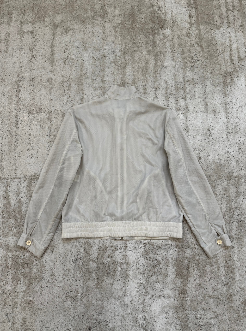 SS2005 Raf Simons Transparent Nylon Harrington Jacket
