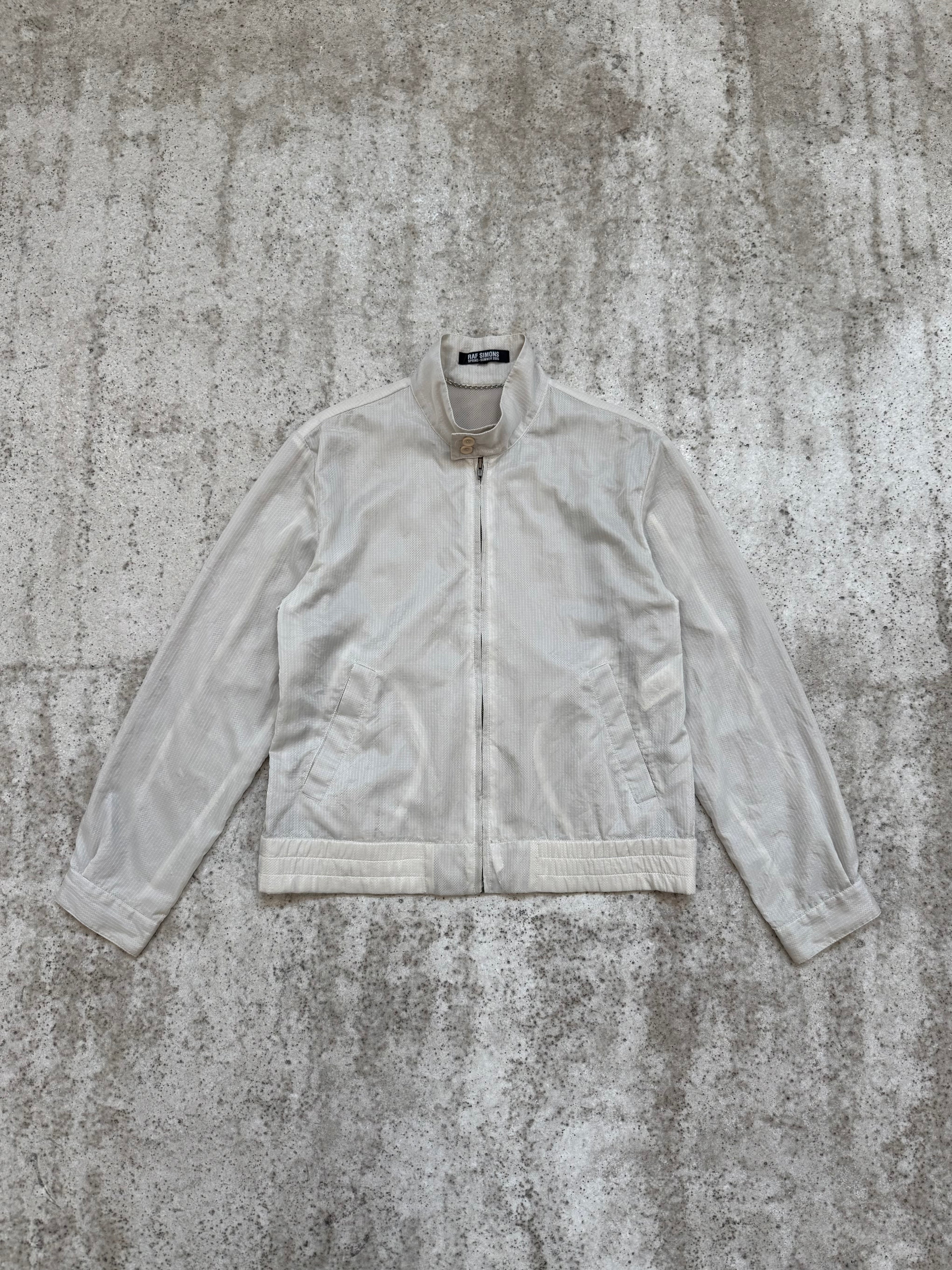 SS2005 Raf Simons Transparent Nylon Harrington Jacket
