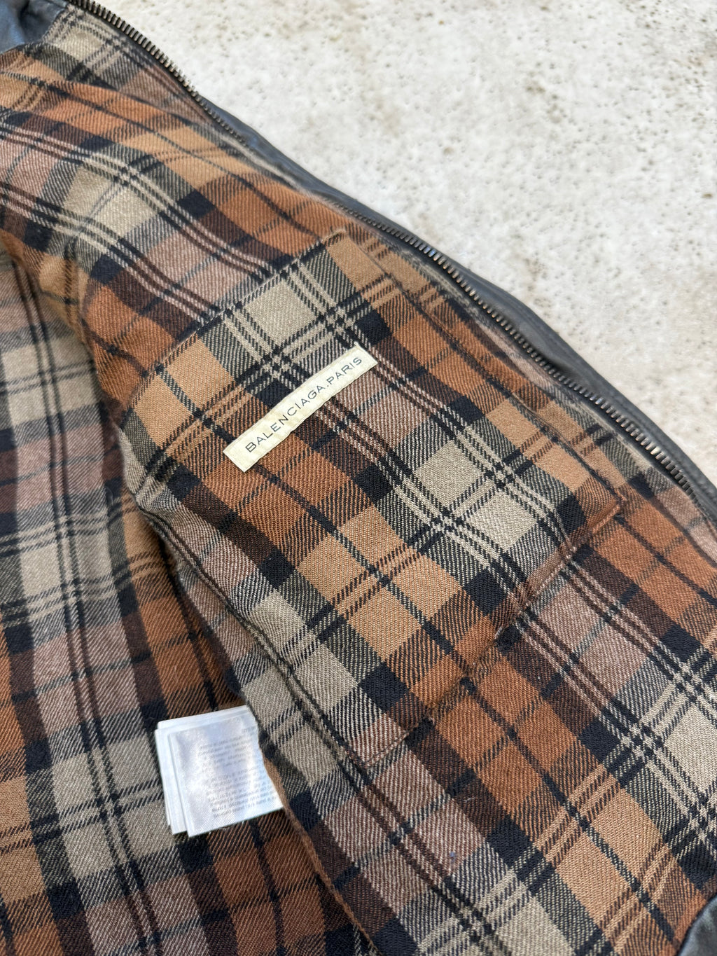 2006 Balenciaga by Nicolas Ghesquière Calf Leather Goose Down Jacket