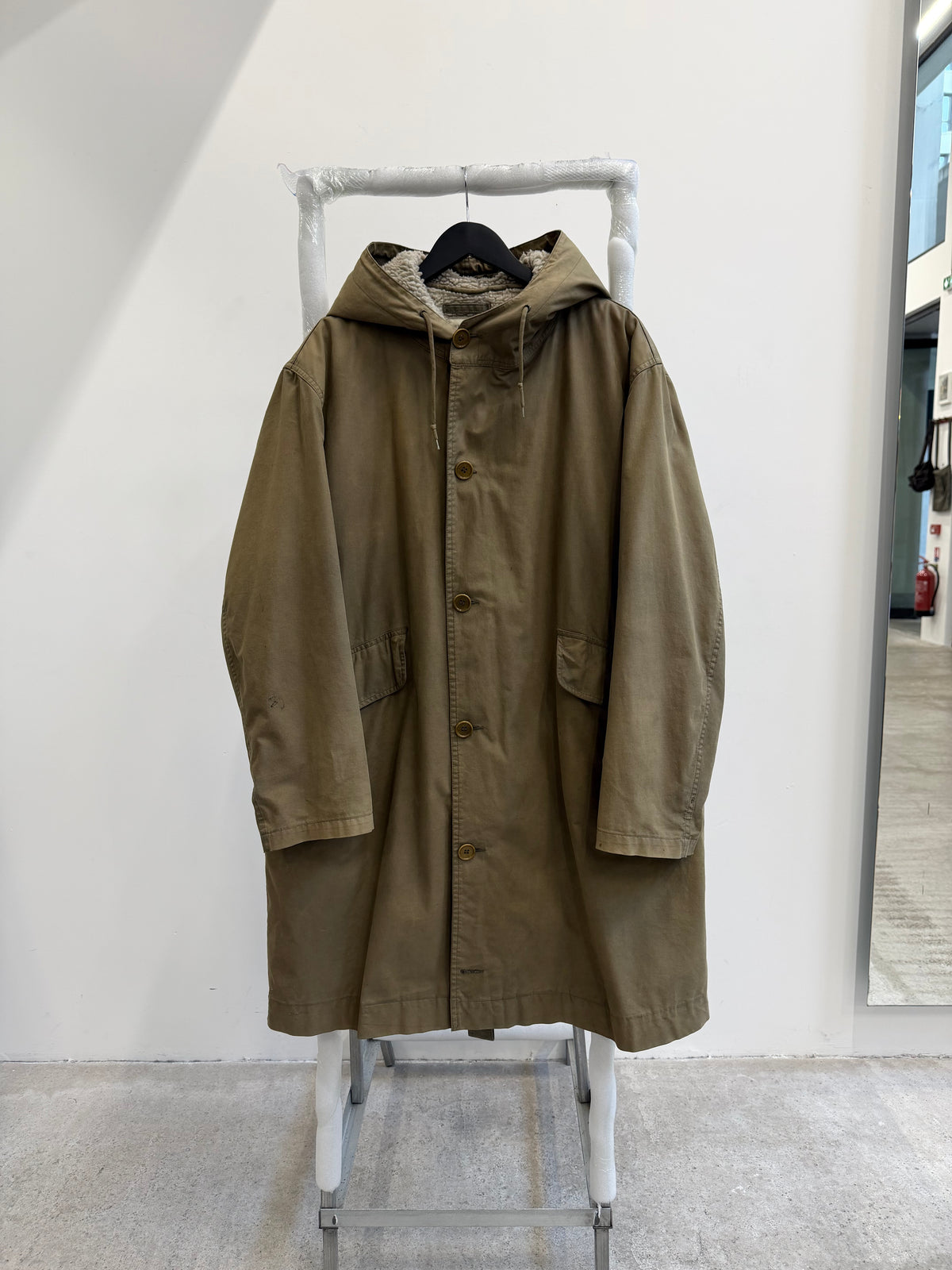 1999 Helmut Lang Deep-Pile Lined Army Parka