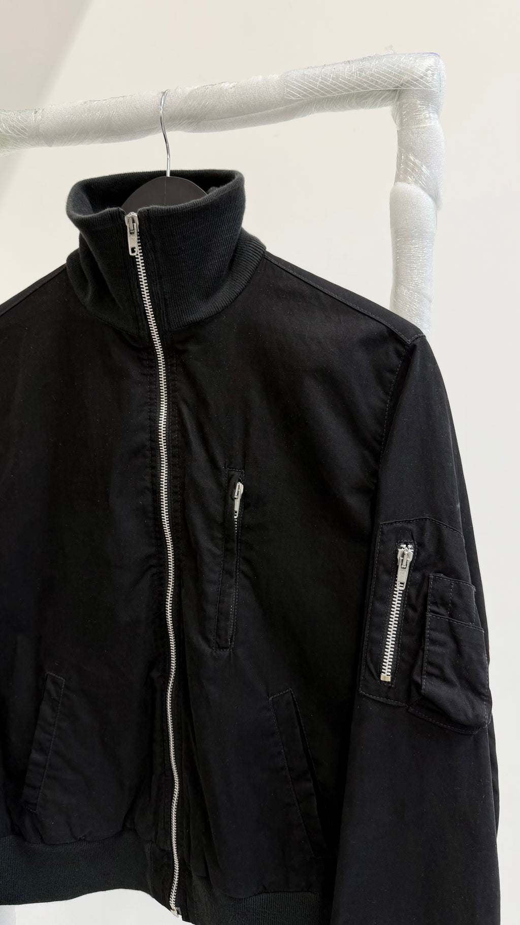 1999 Helmut Lang High-Neck Bomber Jacket