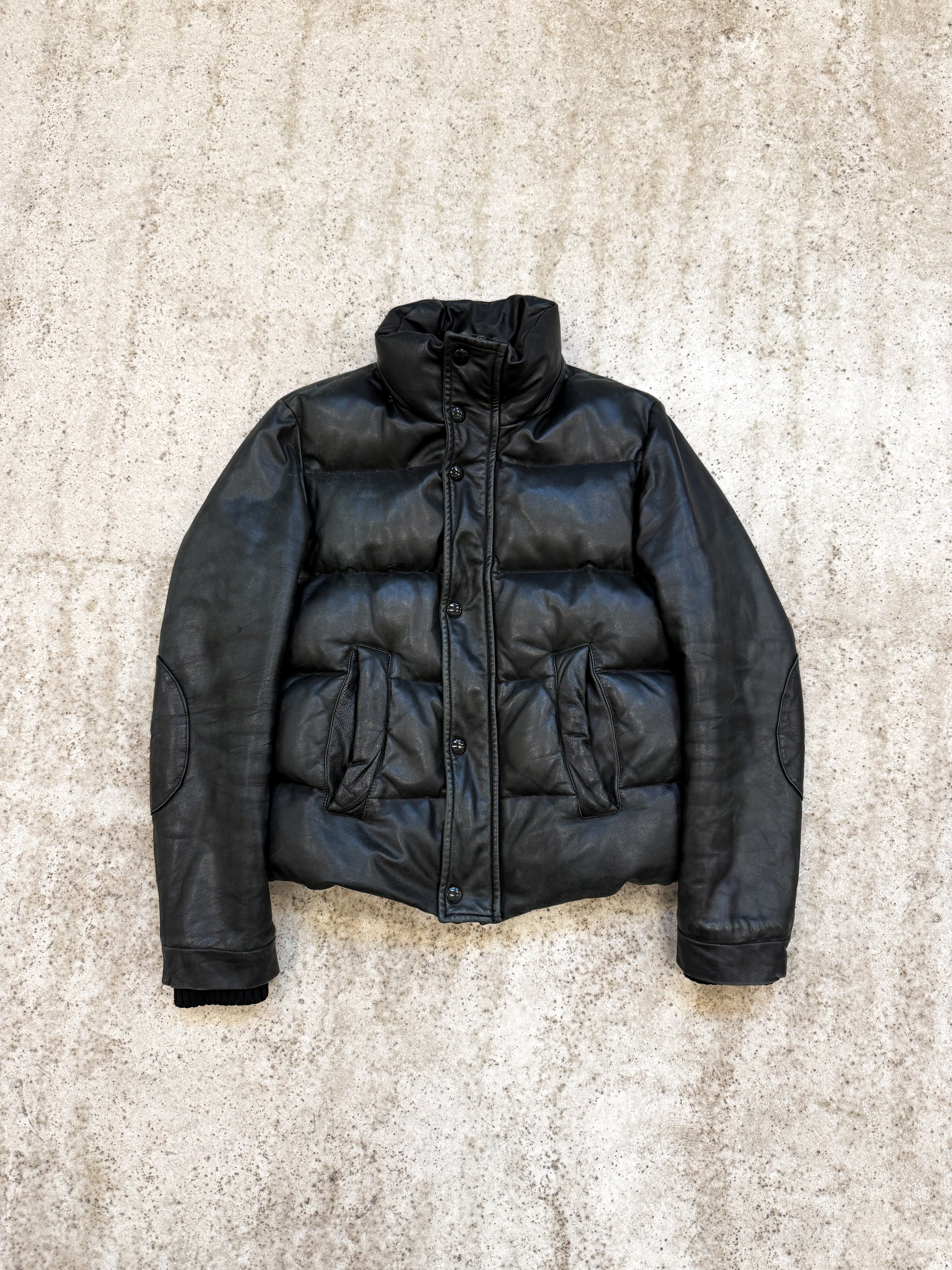 2006 Balenciaga by Nicolas Ghesquière Calf Leather Goose Down Jacket