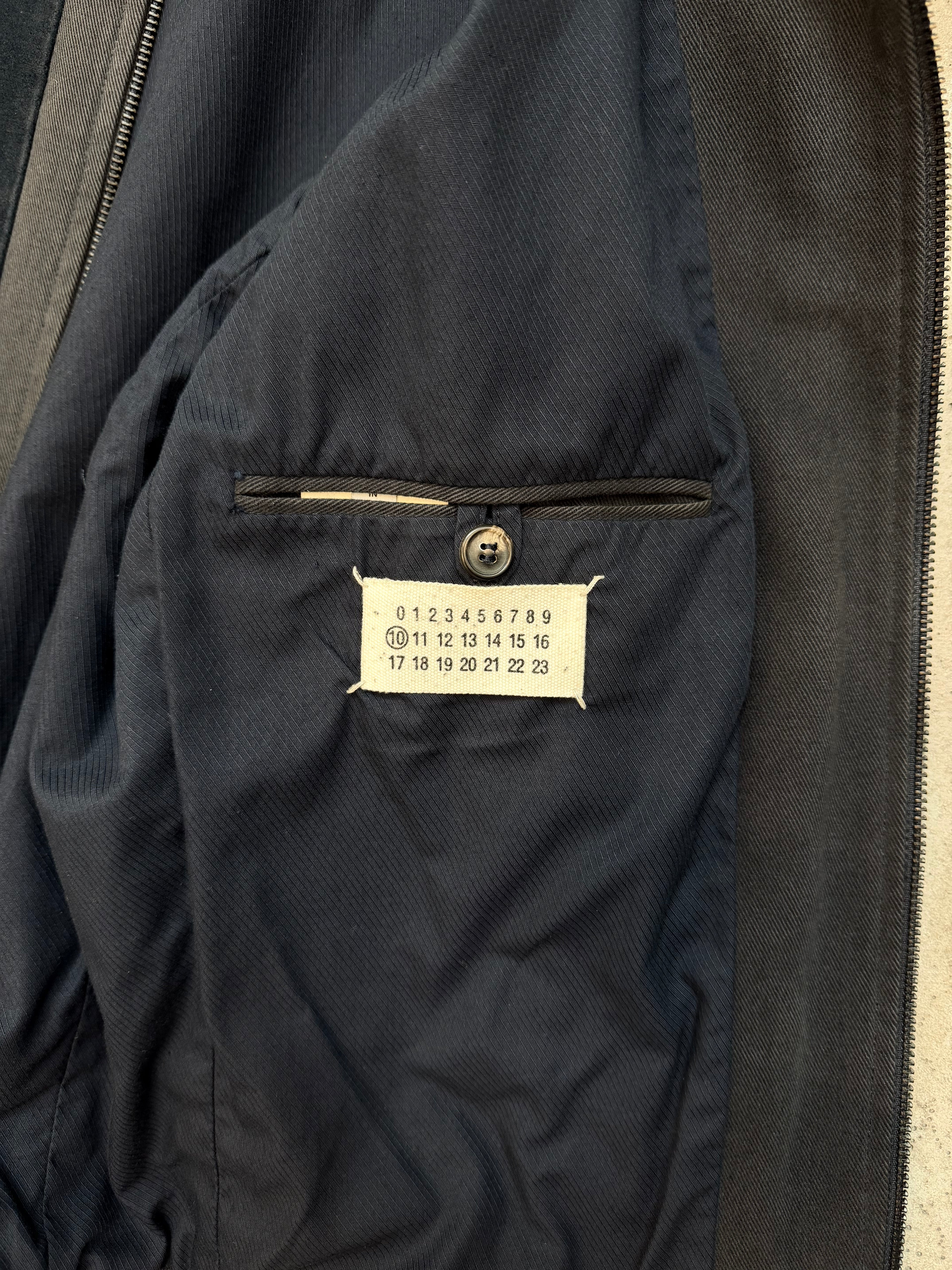 AW2008 Martin Margiela Mixed Material Flight Jacket