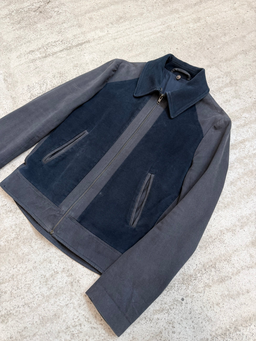 AW2008 Martin Margiela Mixed Material Flight Jacket