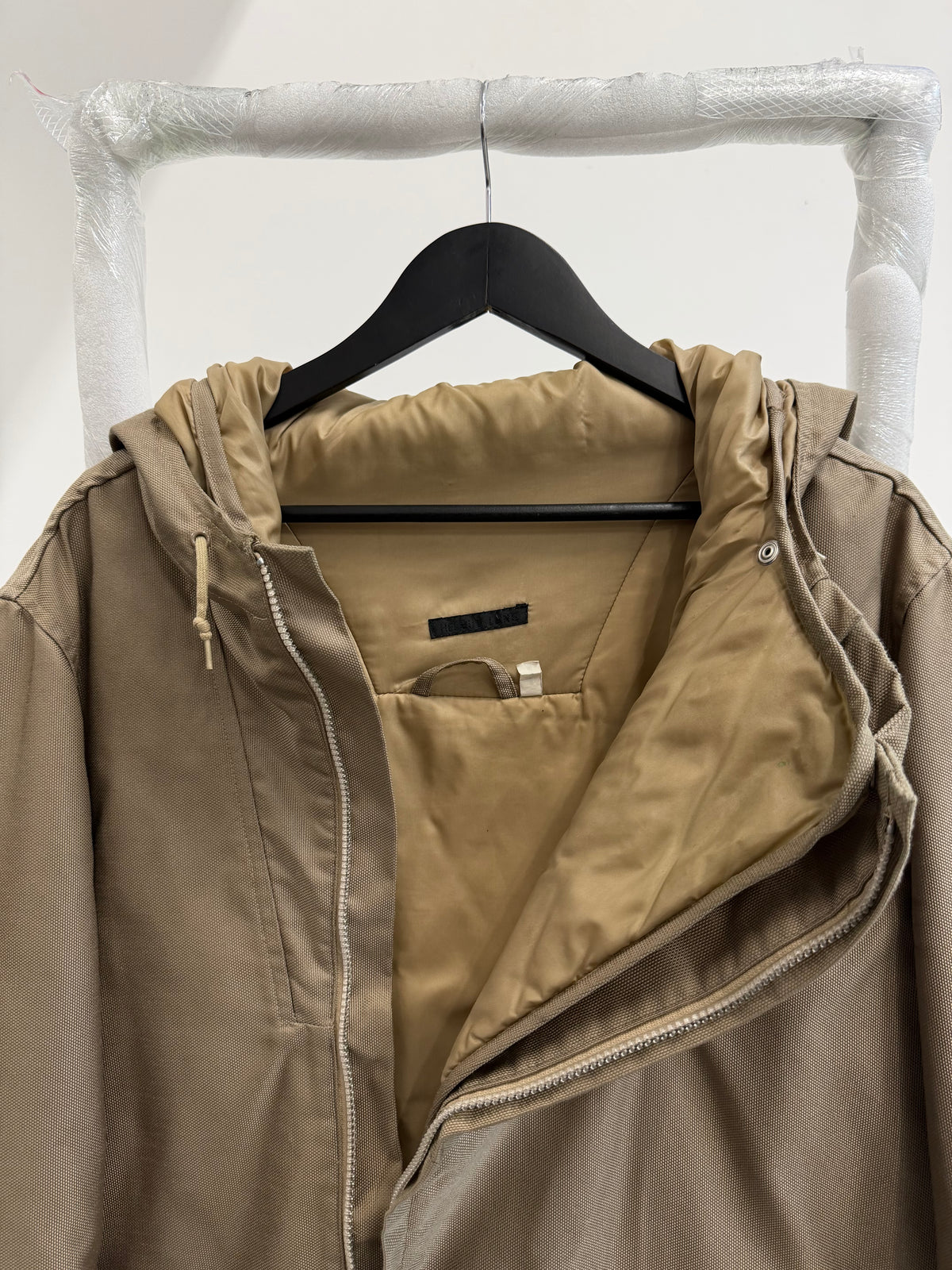 AW2000 Helmut Lang Ballistic Nylon Parka with Removable Down Liner