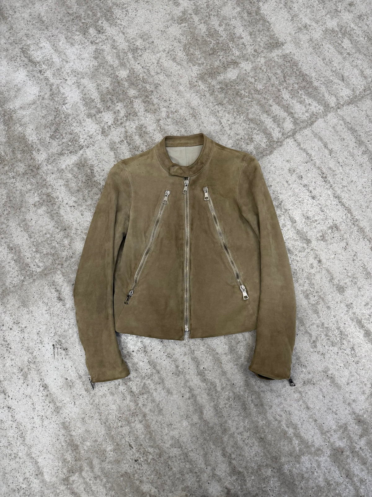 AW2005 Martin Margiela Women’s 5-Zip Suede Jacket