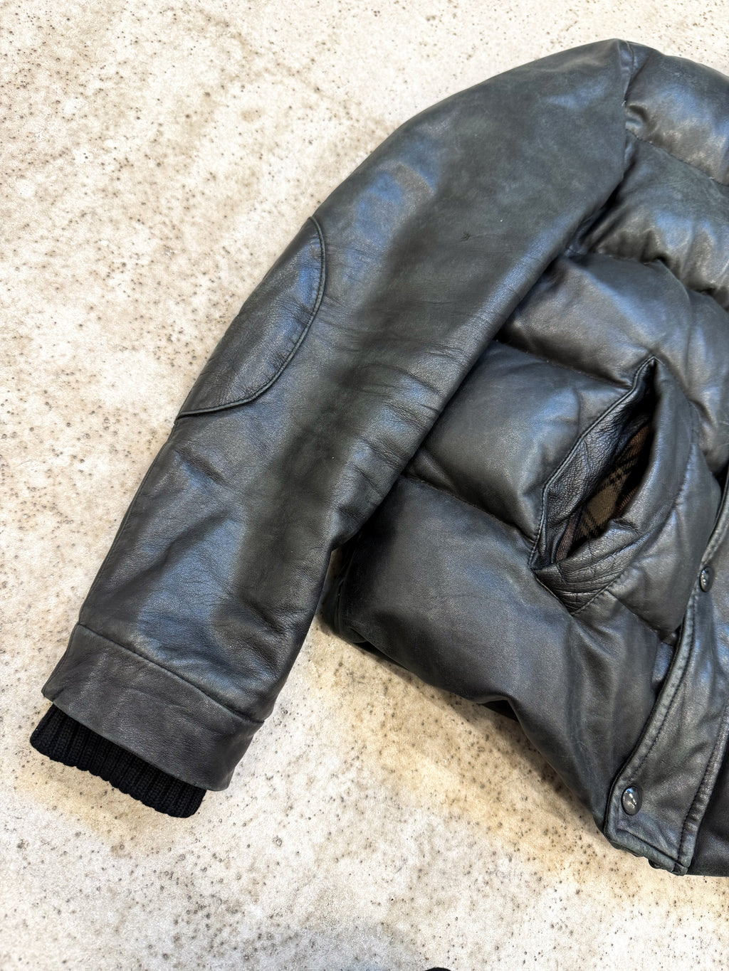 2006 Balenciaga by Nicolas Ghesquière Calf Leather Goose Down Jacket