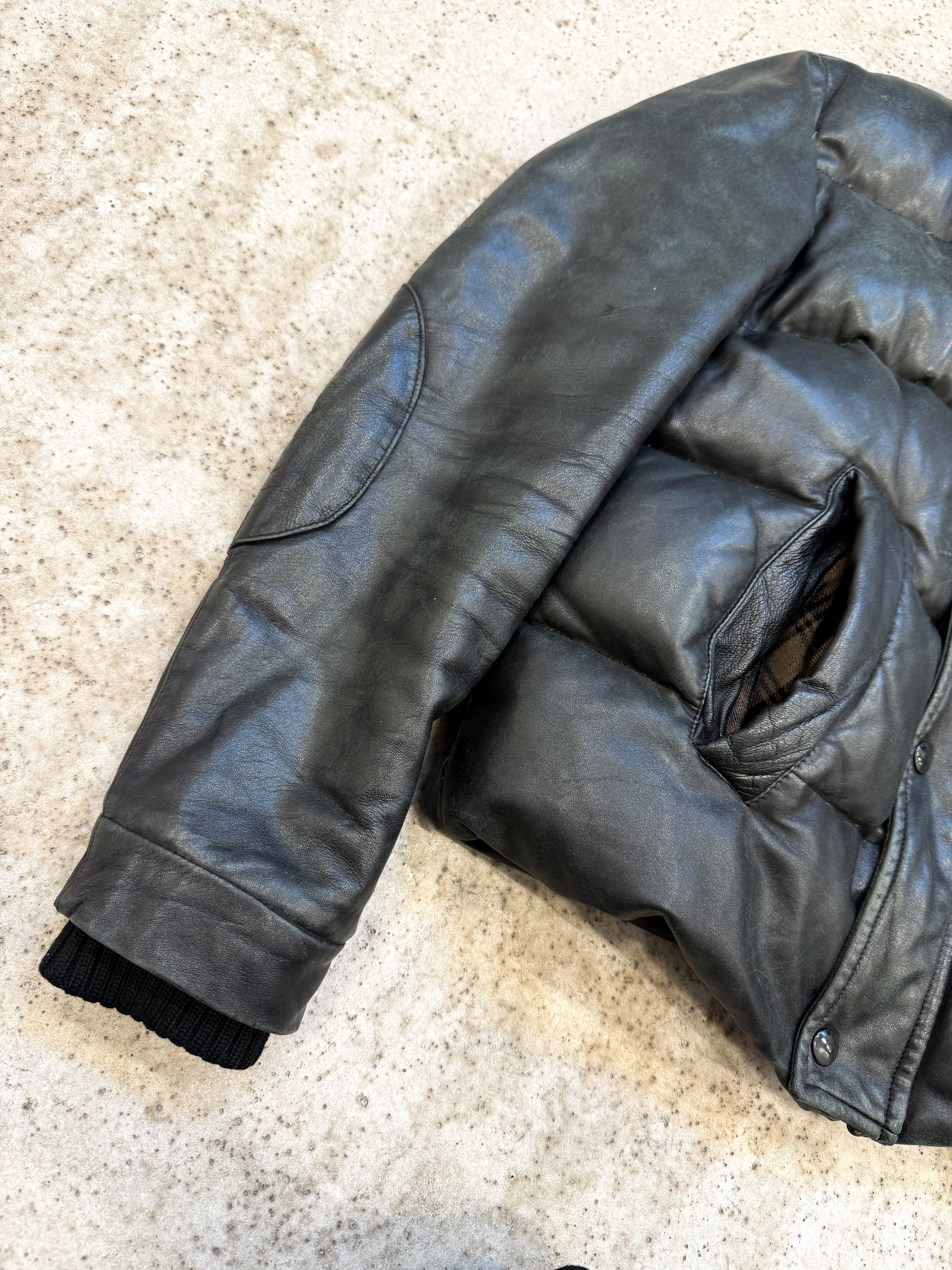 2006 Balenciaga by Nicolas Ghesquière Calf Leather Goose Down Jacket