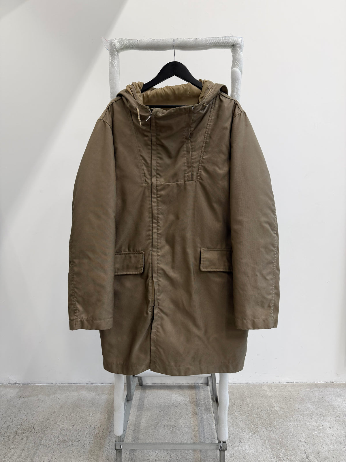 AW2000 Helmut Lang Ballistic Nylon Parka with Removable Down Liner