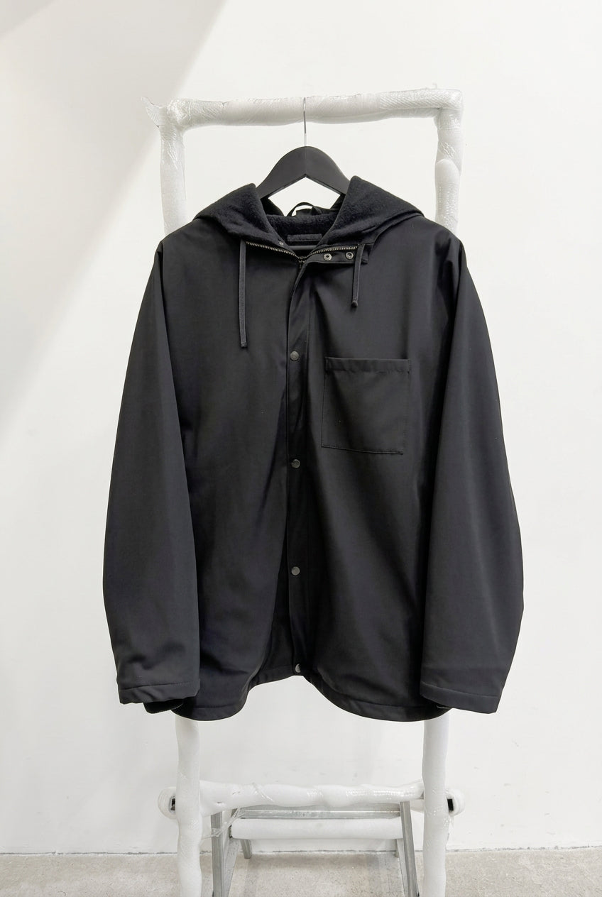 2000’s Helmut Lang Wool-Lined Nylon One-Pocket Parka