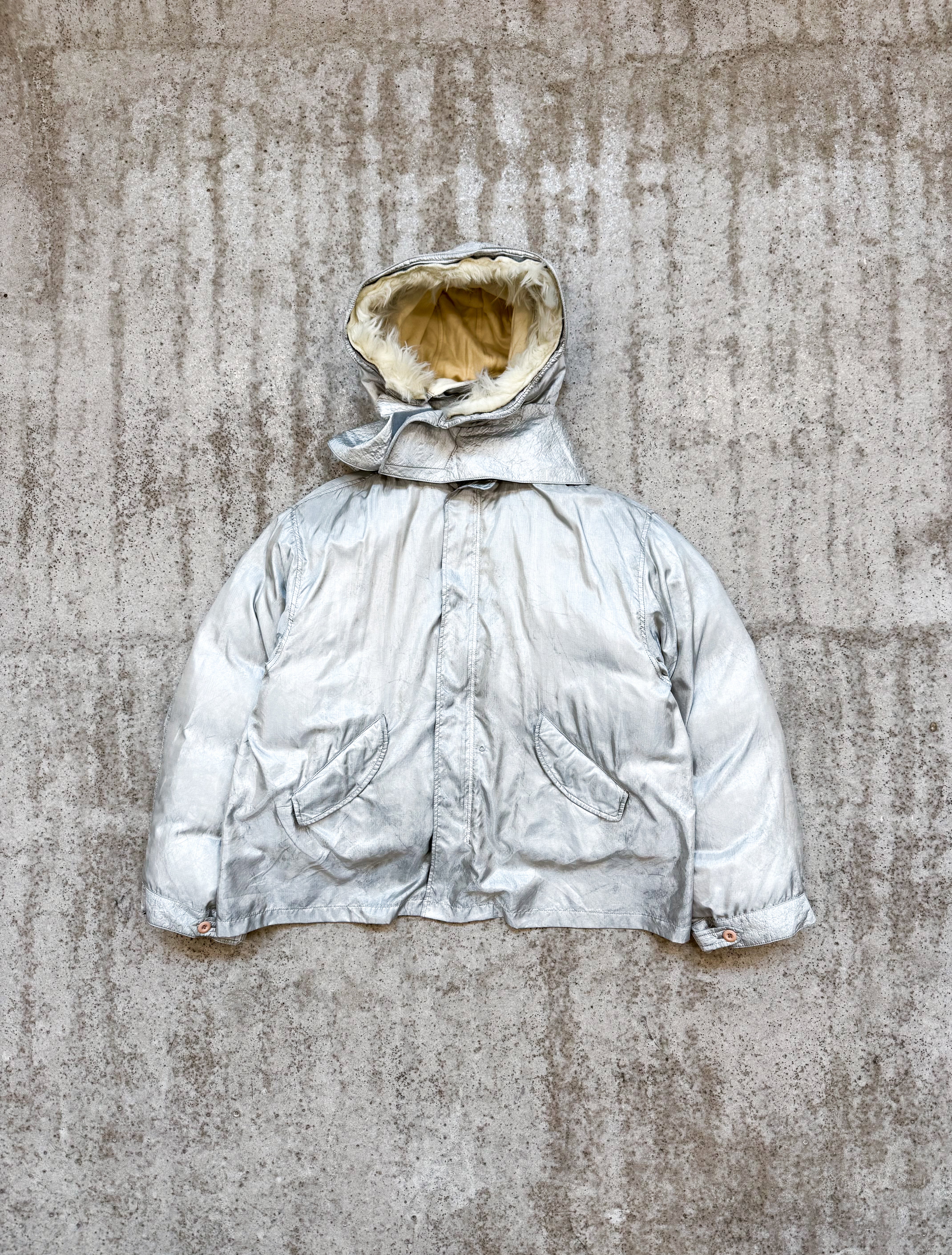 1998 Helmut Lang Silver Eskimo Parka (complete) – Flat Rack