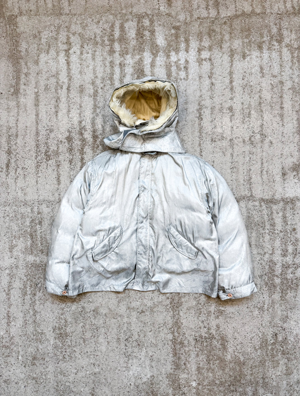 1998 Helmut Lang Silver Eskimo Parka (complete)